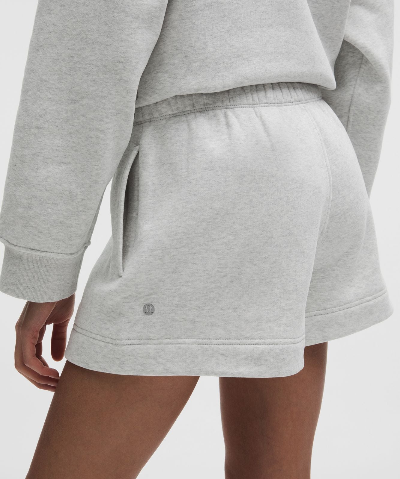 Women's Steady State SuperLoft Short 3.5" Heathered Core Ultra Light Grey