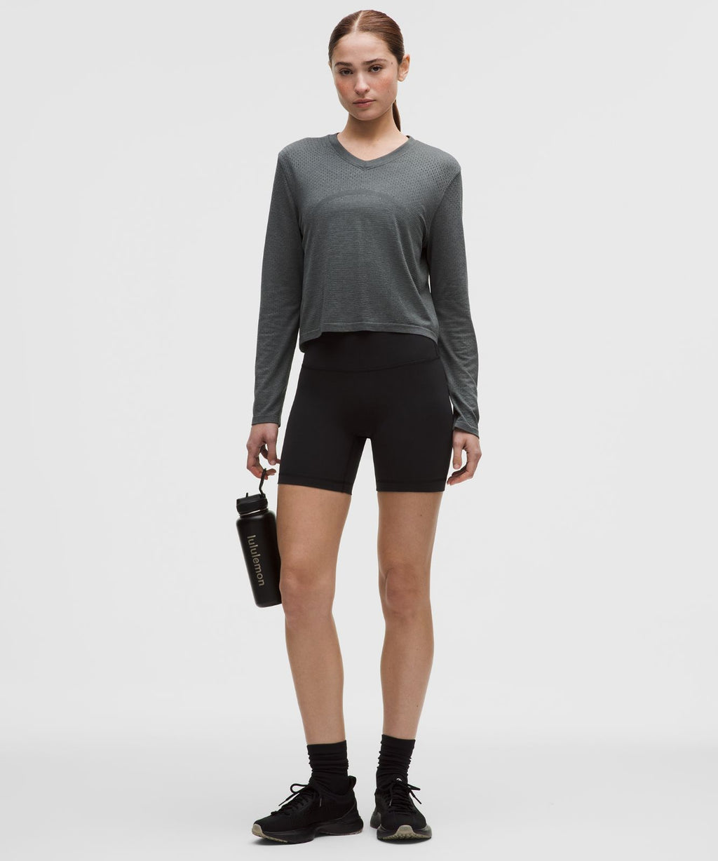 Wunder Train No Line High-Rise Short 6" Black