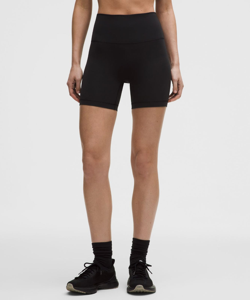 Wunder Train No Line High-Rise Short 6" Black