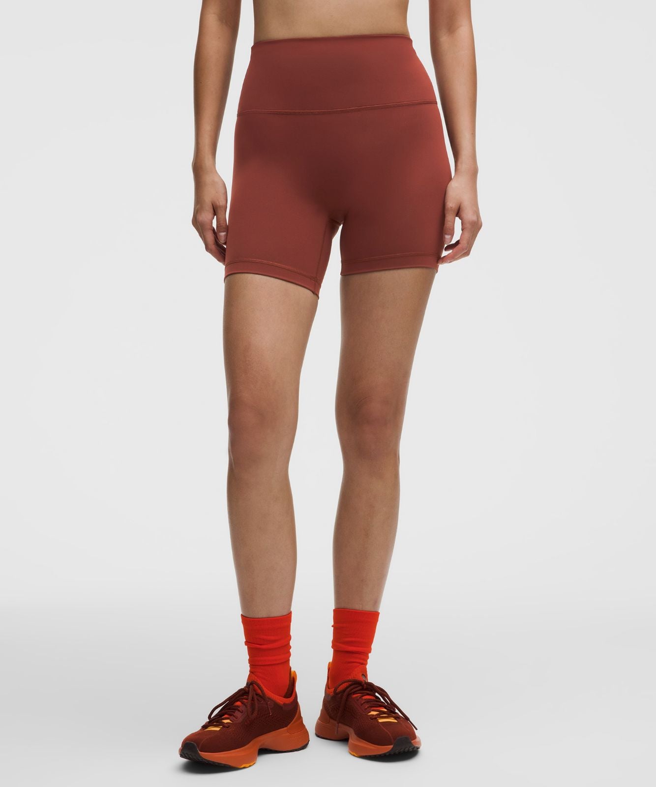 Wunder Train No Line High-Rise Short 6" Cranberry Charm
