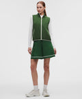 Box-Pleat High-Rise Golf Short 7" Ivy Grove/Light Ivory