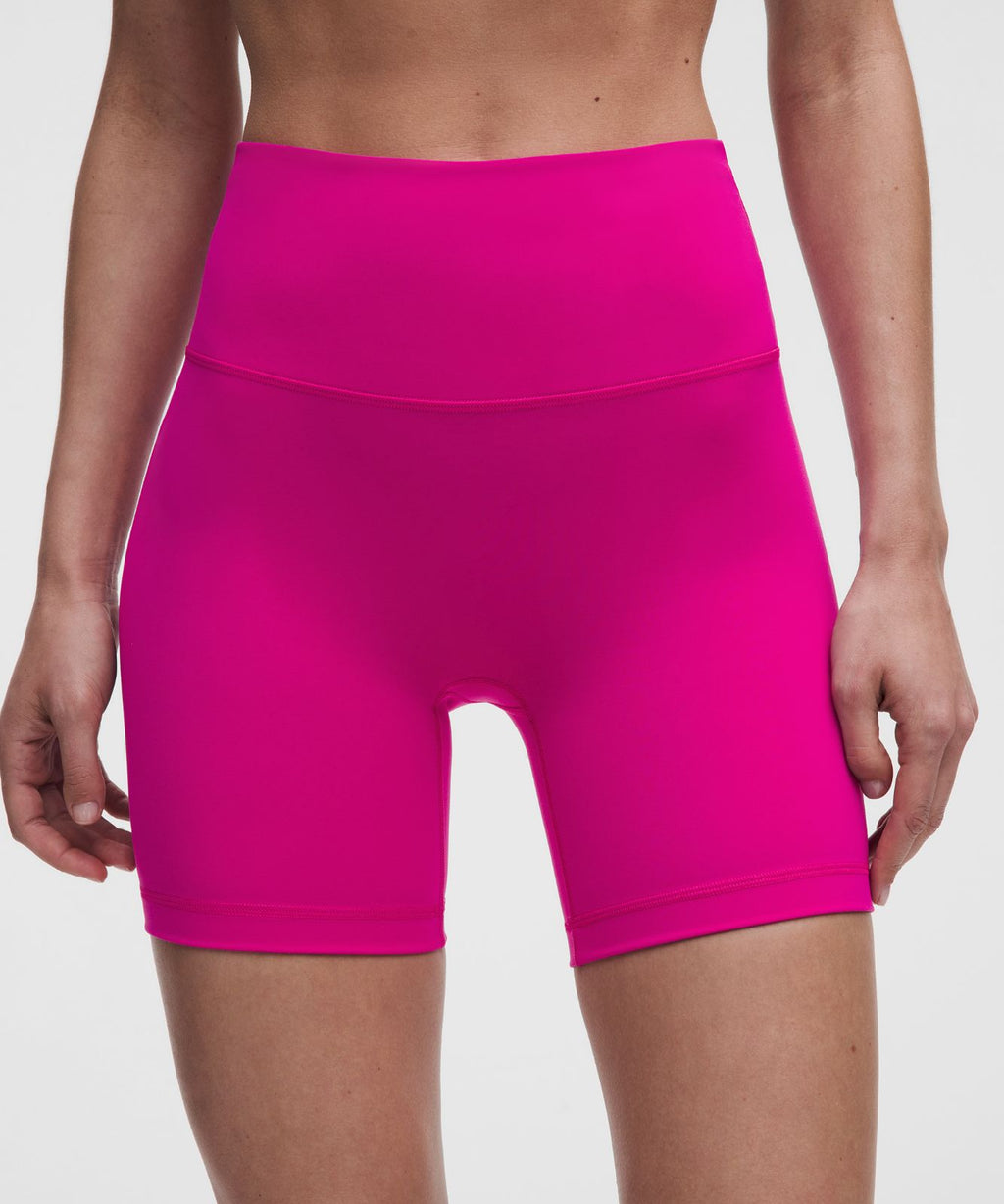 Wunder Train No Line High-Rise Short 6" Pink Flare