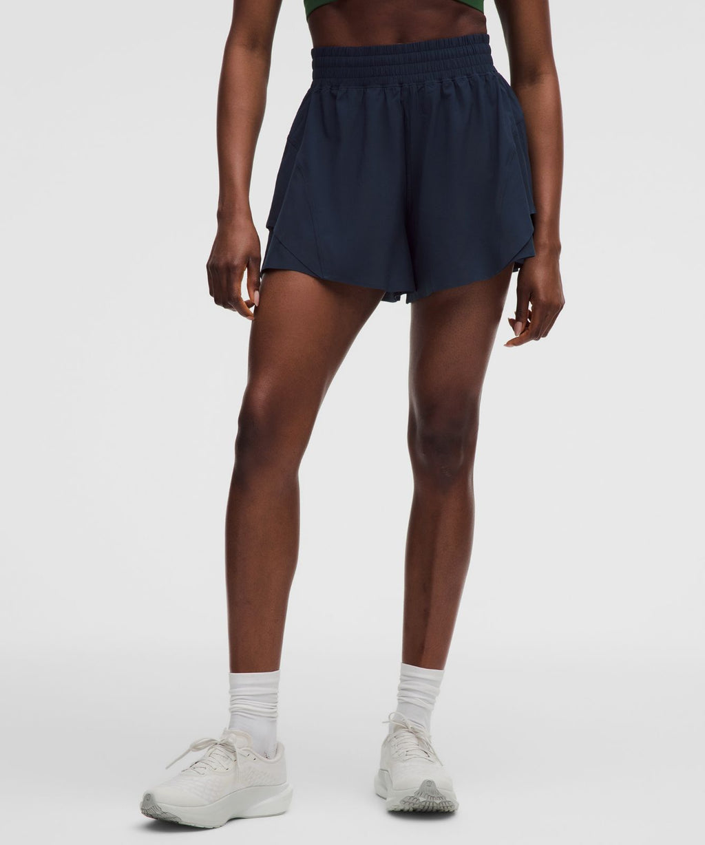 Shake It Out High-Rise Running Short 4" True Navy
