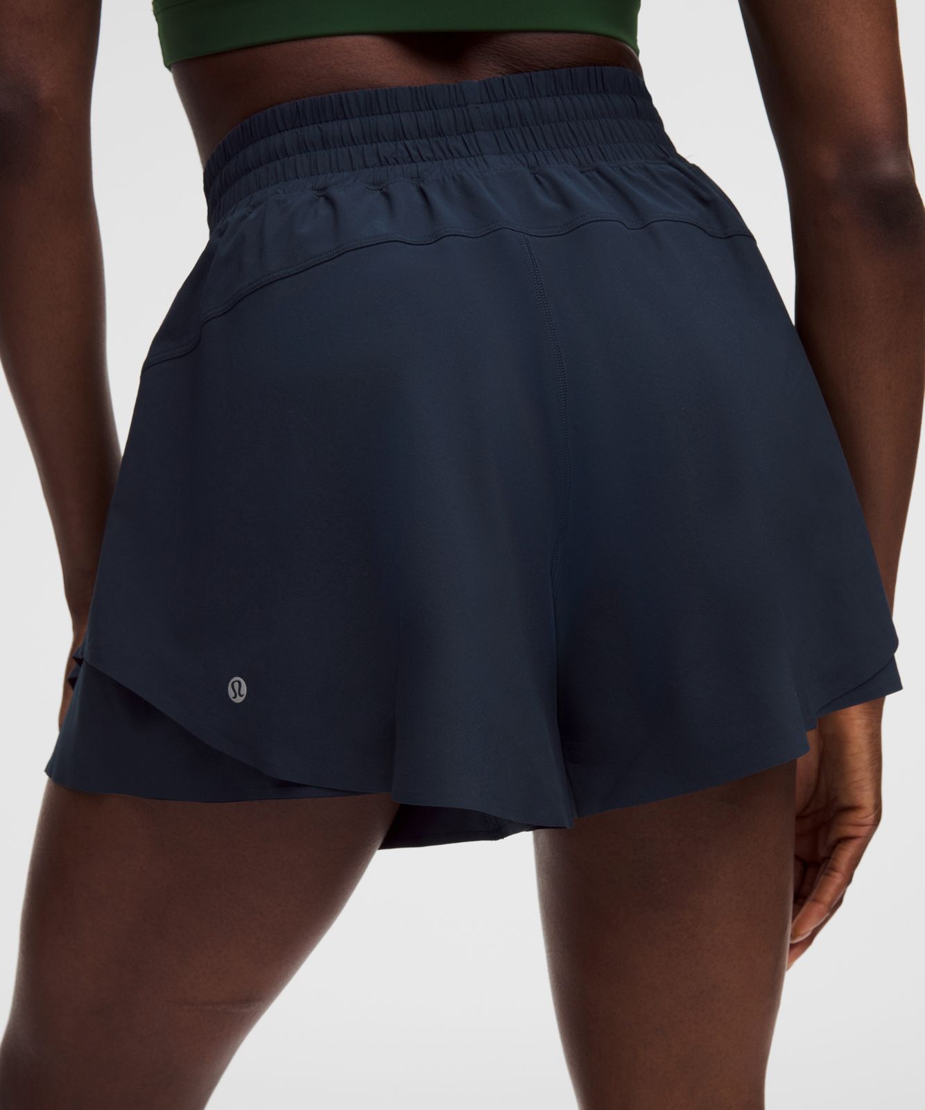 Shake It Out High-Rise Running Short 4" True Navy