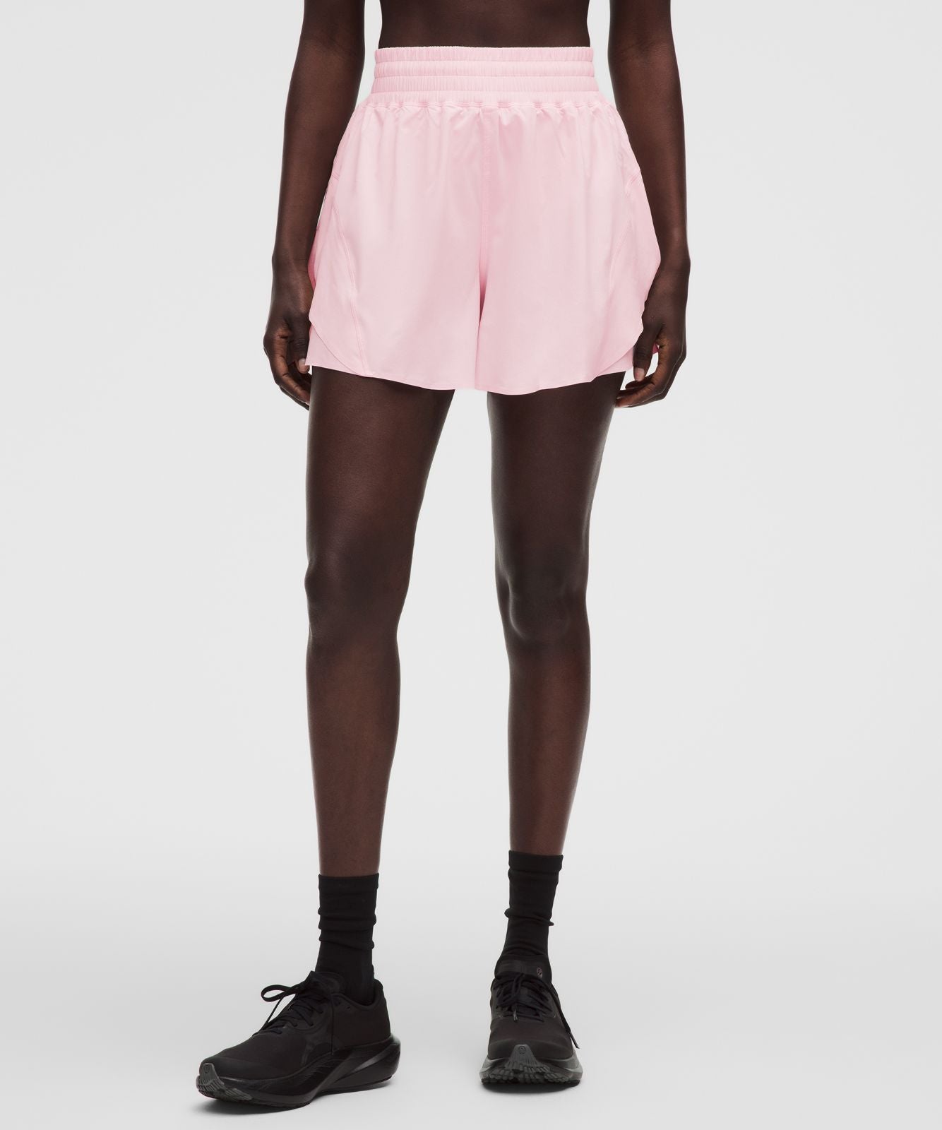 Shake It Out High-Rise Running Short 4" Pink Pearl