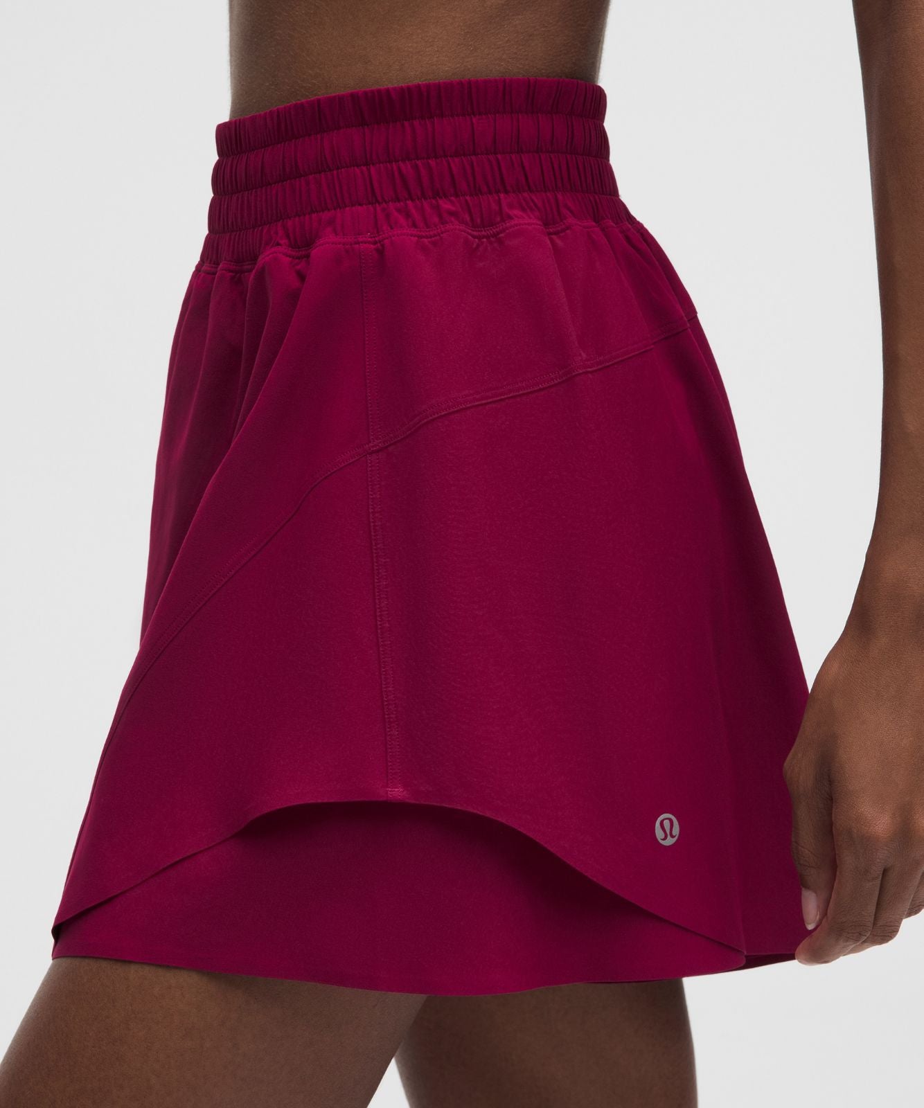 Shake It Out High-Rise Running Short 4" Raspberry Rave