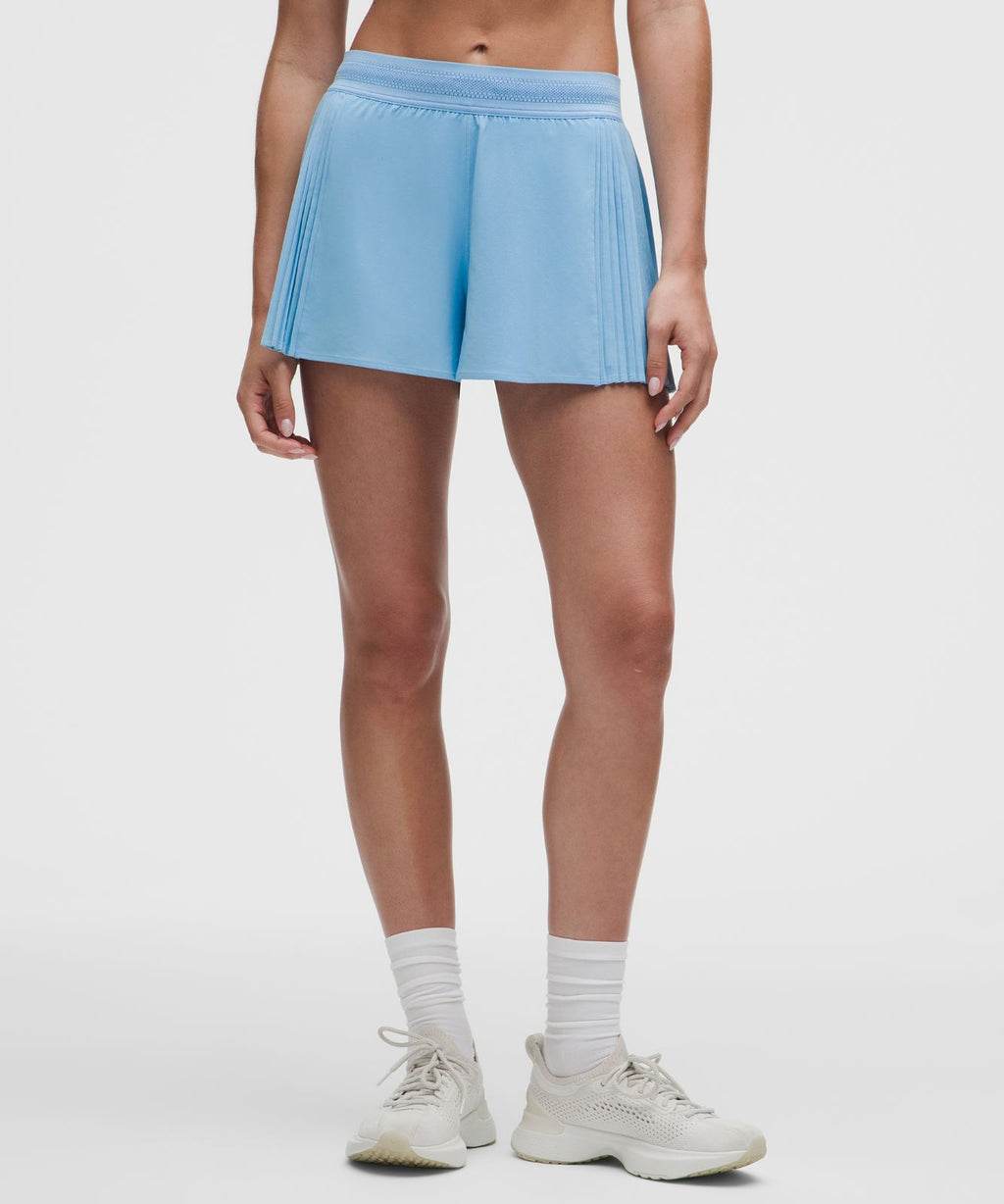 Side-Pleat Tennis Short 2.5" Dreamy Blue