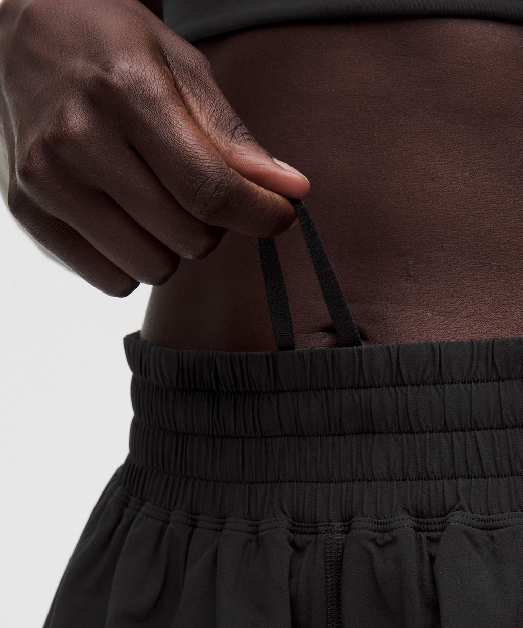 Shake It Out High-Rise Running Short 4" Black