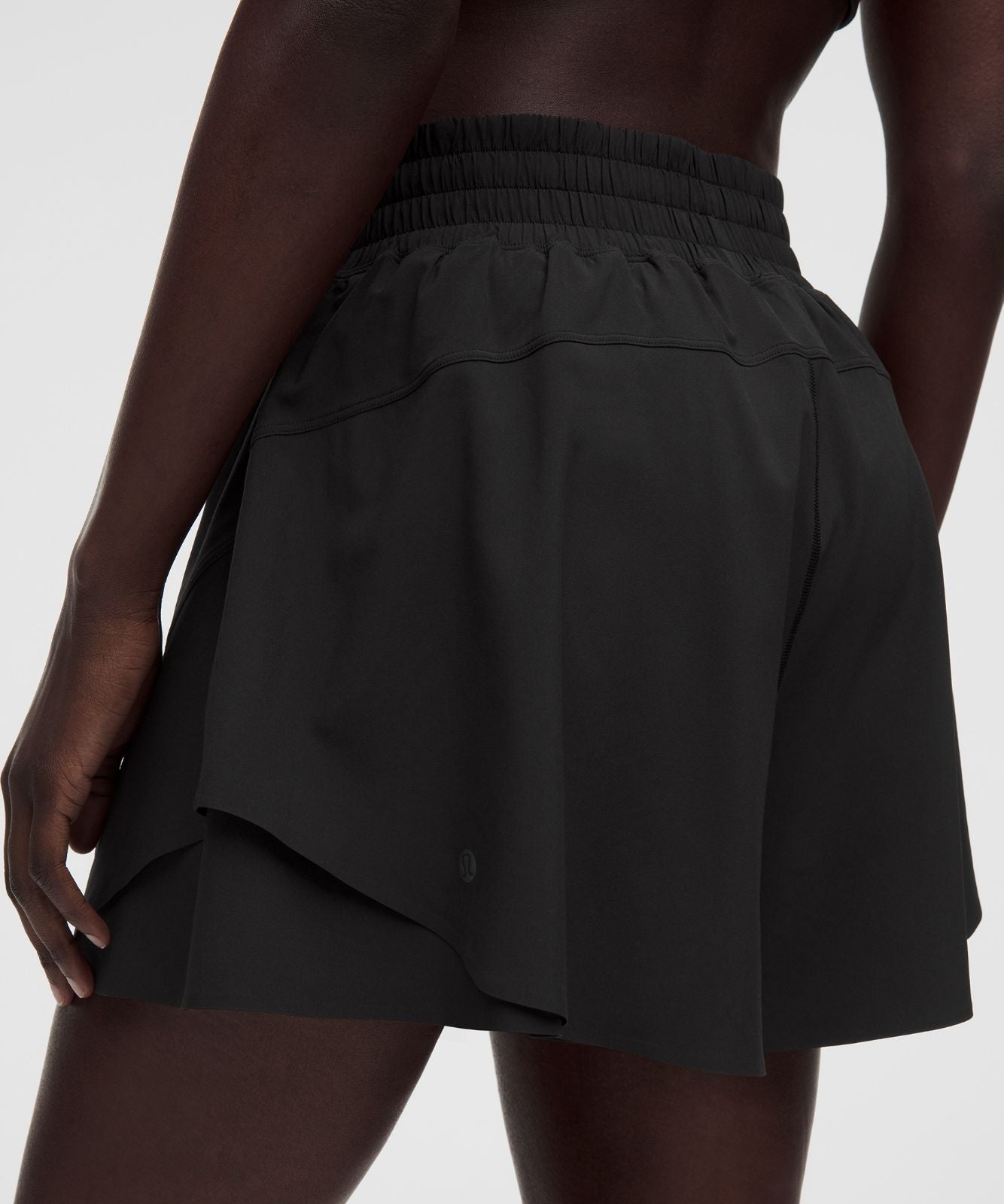 Shake It Out High-Rise Running Short 4" Black