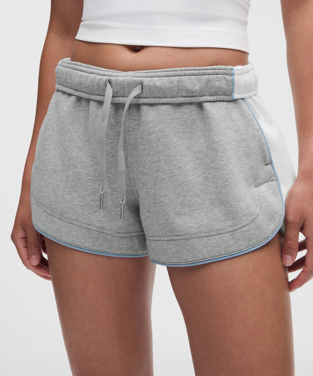 Scuba Mid-Rise Dolphin Short 3" *Colourblock Heathered Core Medium Grey/White/Dreamy Blue