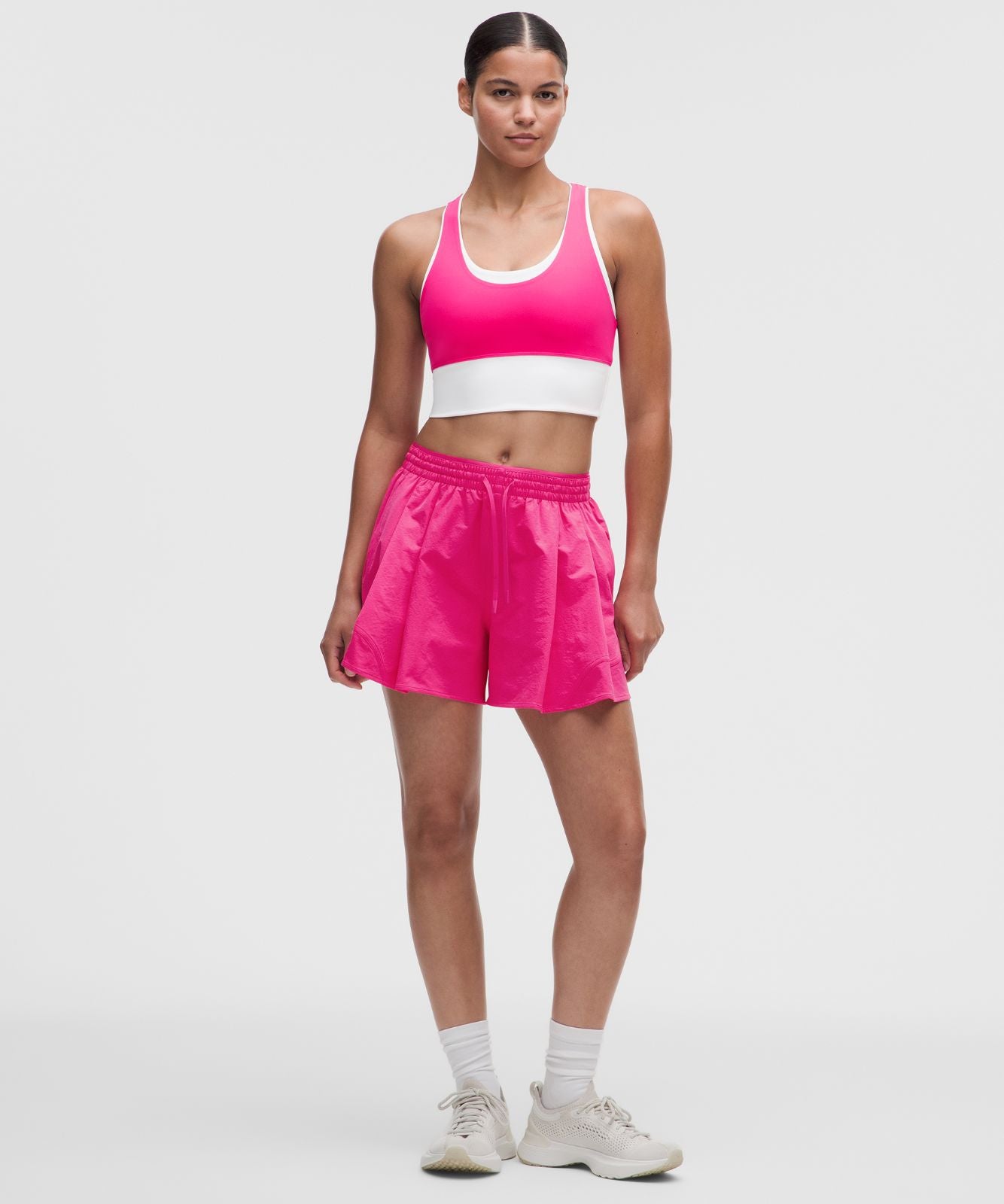 Tennis Track Short 4" Flamingo Fun Tone