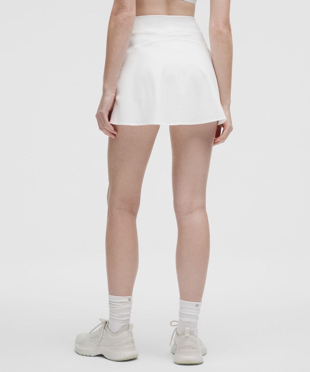 Lightweight High-Rise Tennis Skirt White
