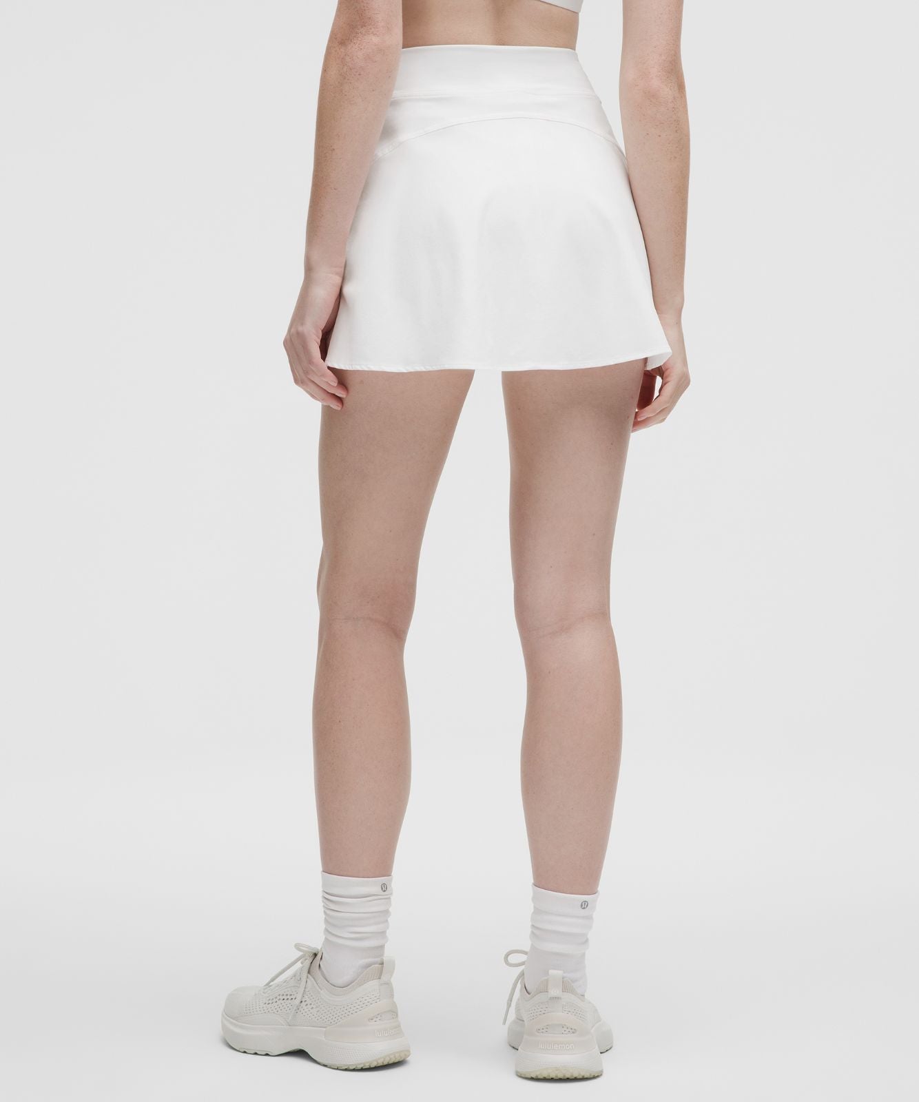 Lightweight High-Rise Tennis Skirt White