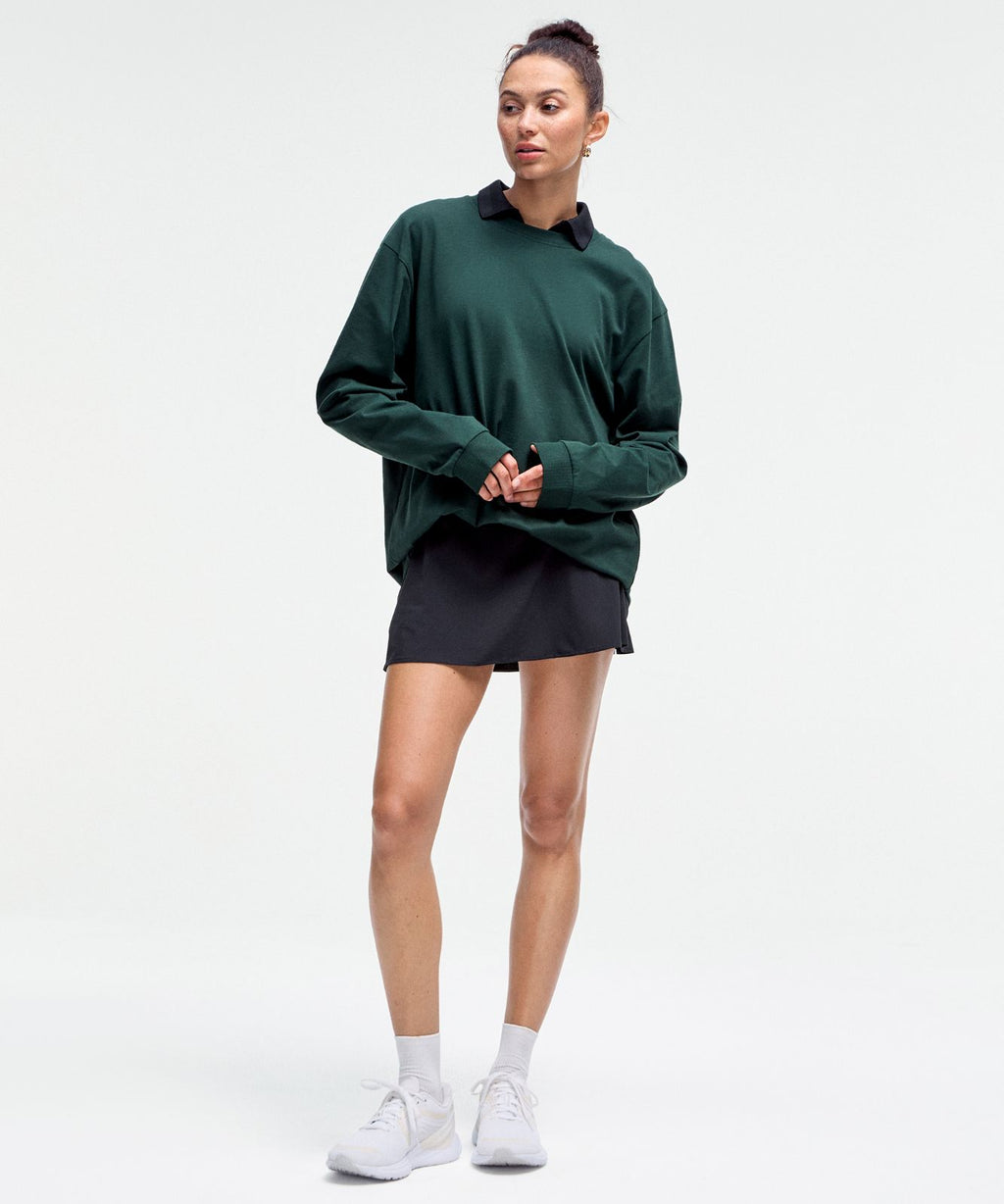 Lightweight High-Rise Tennis Skirt Black