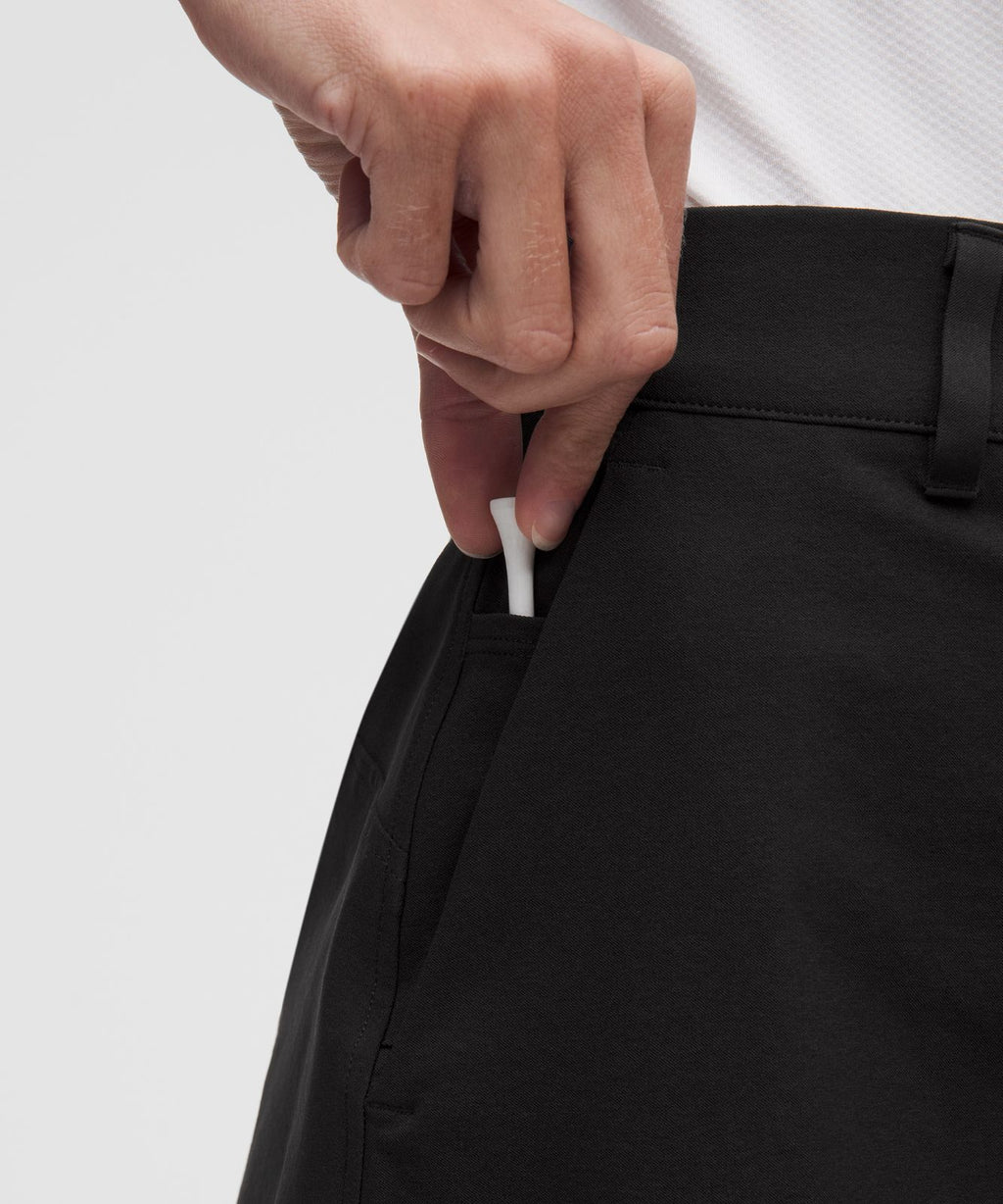 Stretch Twill Front Pleat Golf Skirt *Embroidered Logo Black