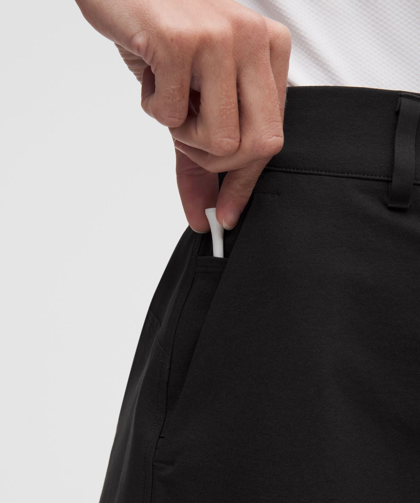 Stretch Twill Front Pleat Golf Skirt *Embroidered Logo Black