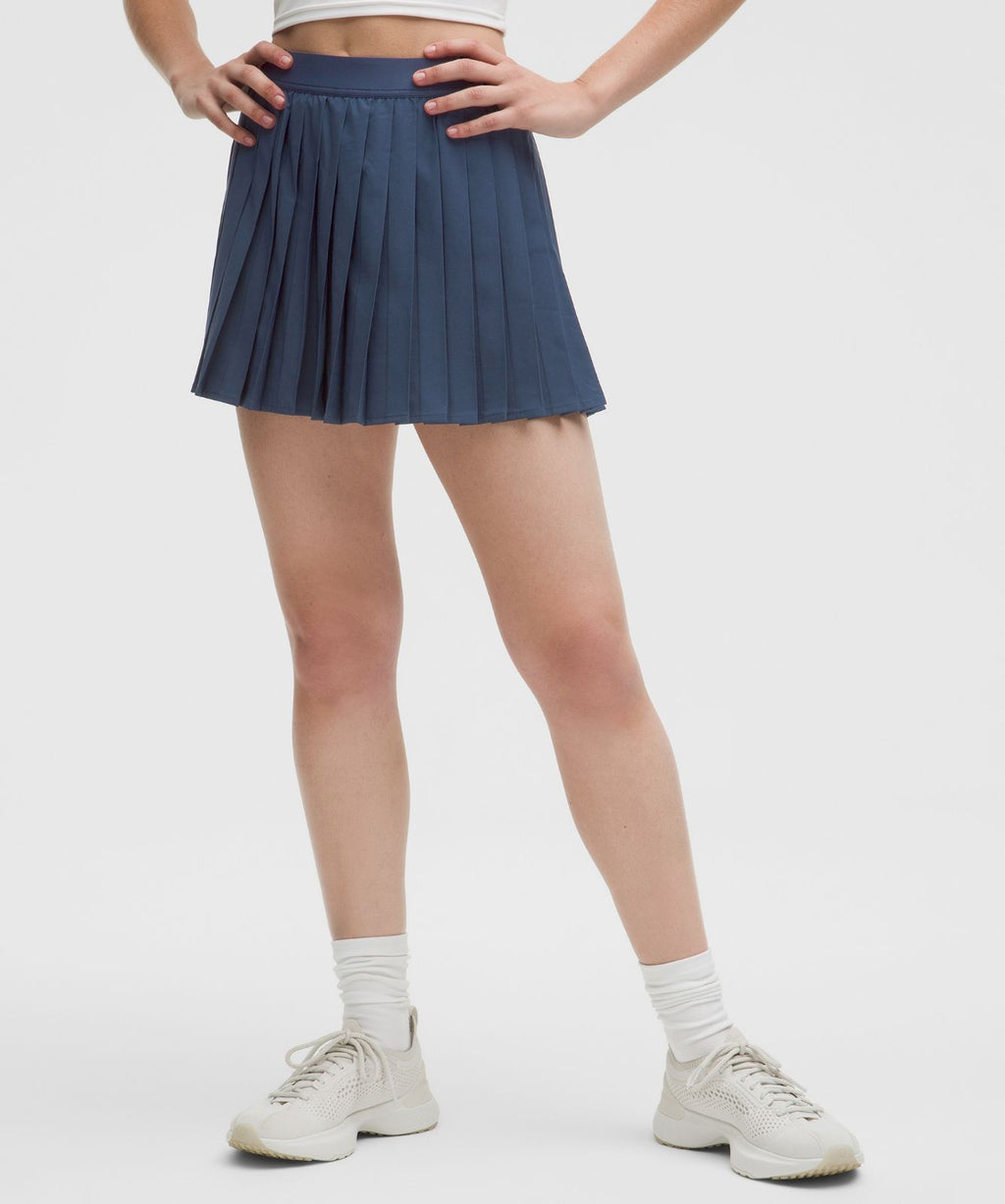 High-Rise Pleated Tennis Skirt Club Blue