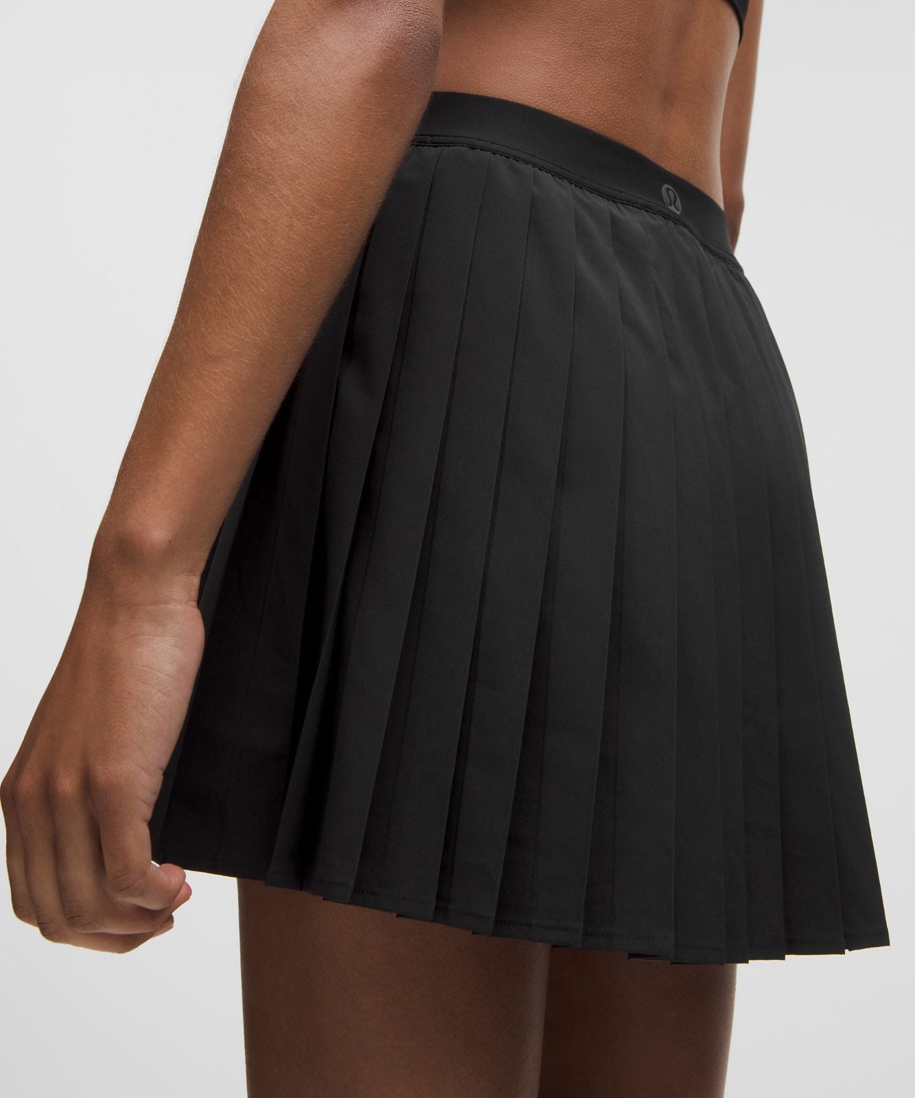 High-Rise Pleated Tennis Skirt *Long Black