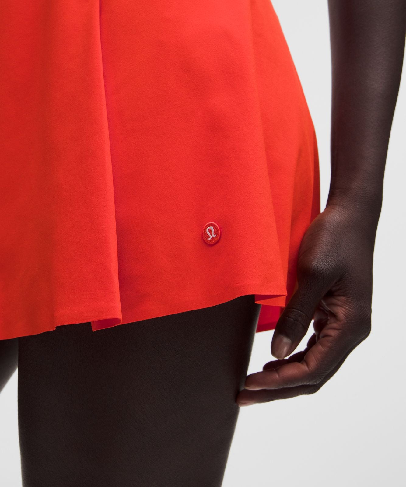 A-Line Side-Pleat Tennis Skirt Cherry Ember
