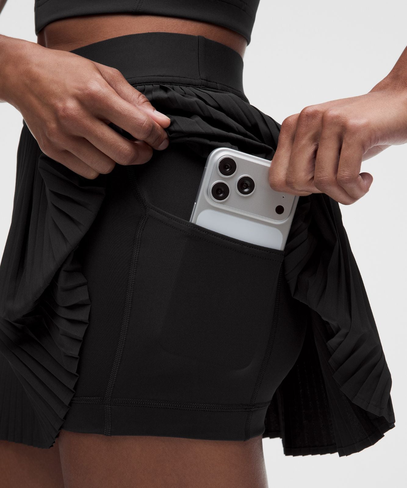 RePleat High-Rise Tennis Skirt Black