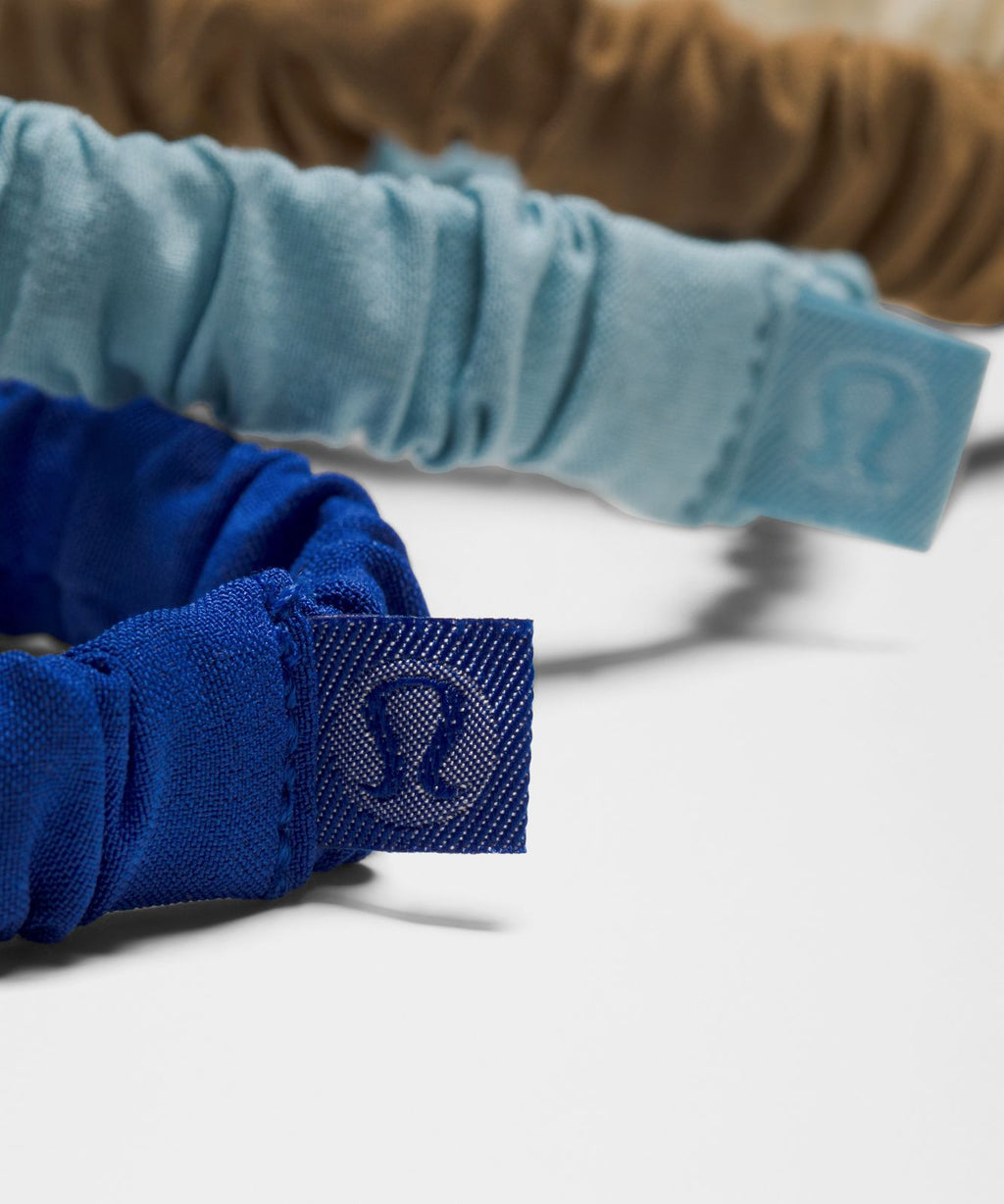 Skinny Scrunchies *6 Pack Beach Ball Blue/Club Blue/Seafoam/Sweet Sorbet/Sand/Coconut Ivory