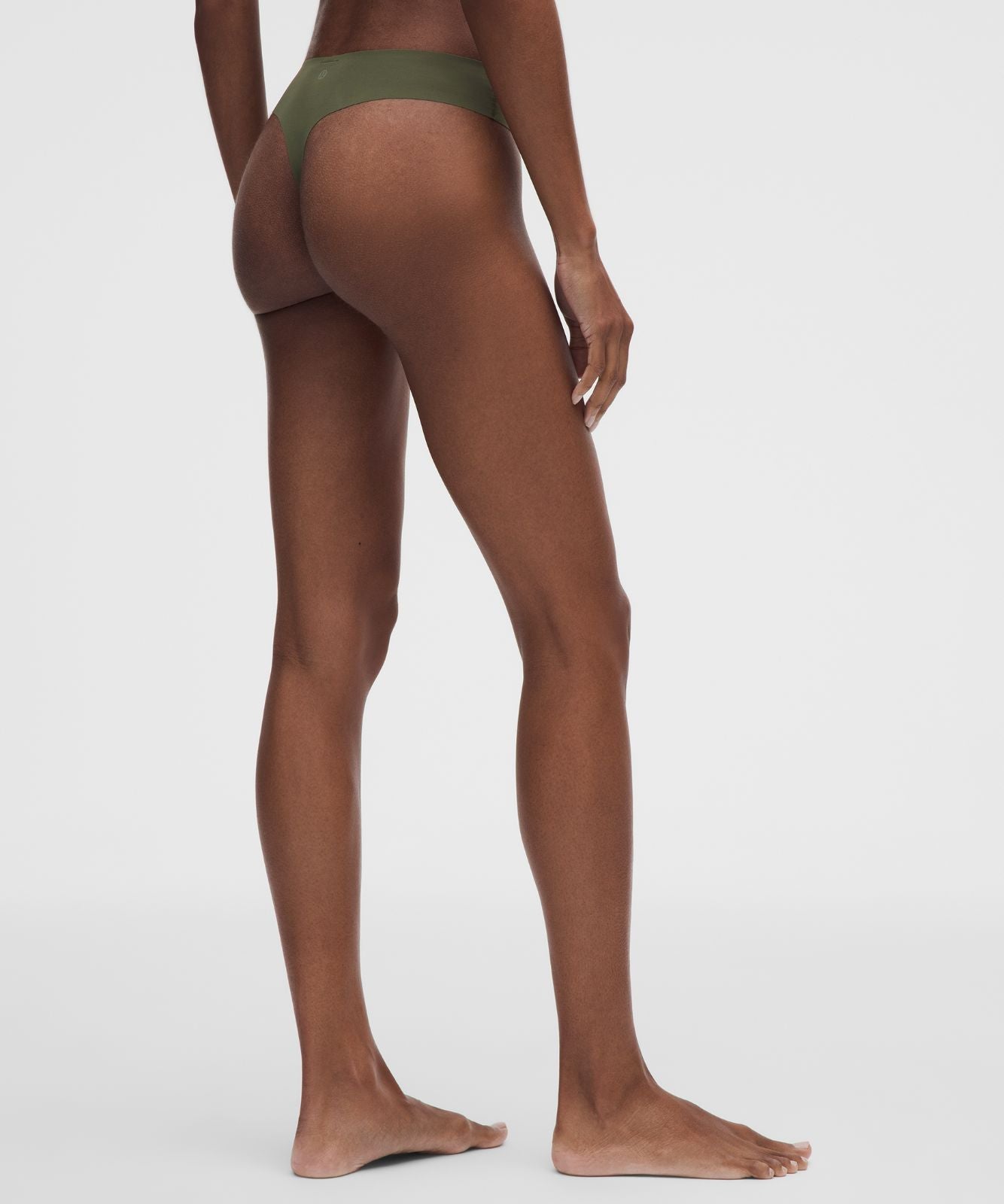 InvisiWear Mid-Rise Thong Underwear *3 Pack Black/Light Ivory/Sassy Sage