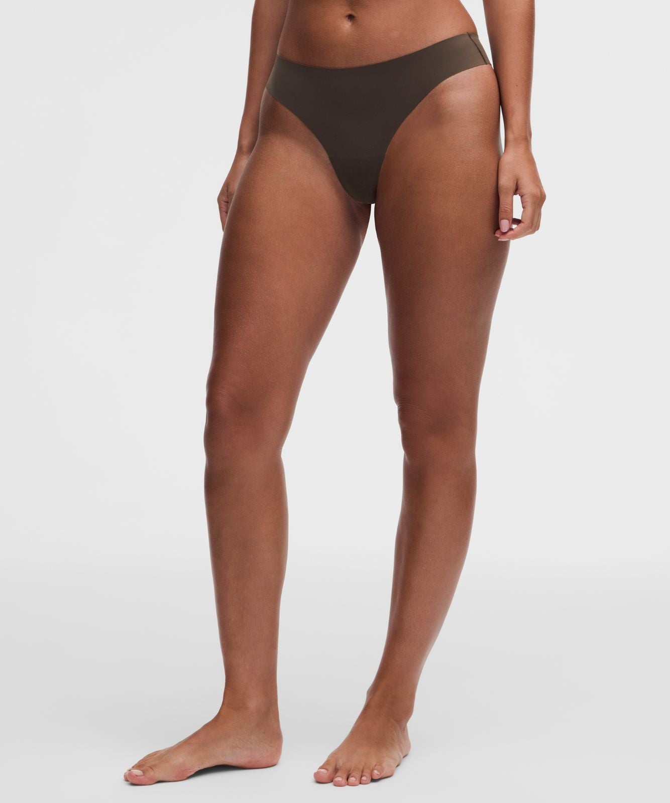 InvisiWear Mid-Rise Thong Underwear *3 Pack Mahogany Muse/Misty Shell/Pink Parade