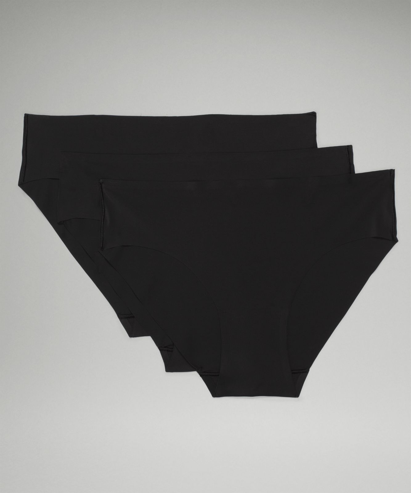 InvisiWear Mid-Rise Bikini Underwear *3 Pack Black