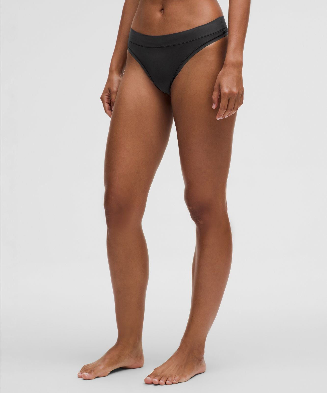 UnderEase Mid-Rise Thong Underwear *3 Pack Black/Twilight Rose/Misty Shell