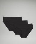UnderEase Mid-Rise Bikini Underwear *3 Pack Black