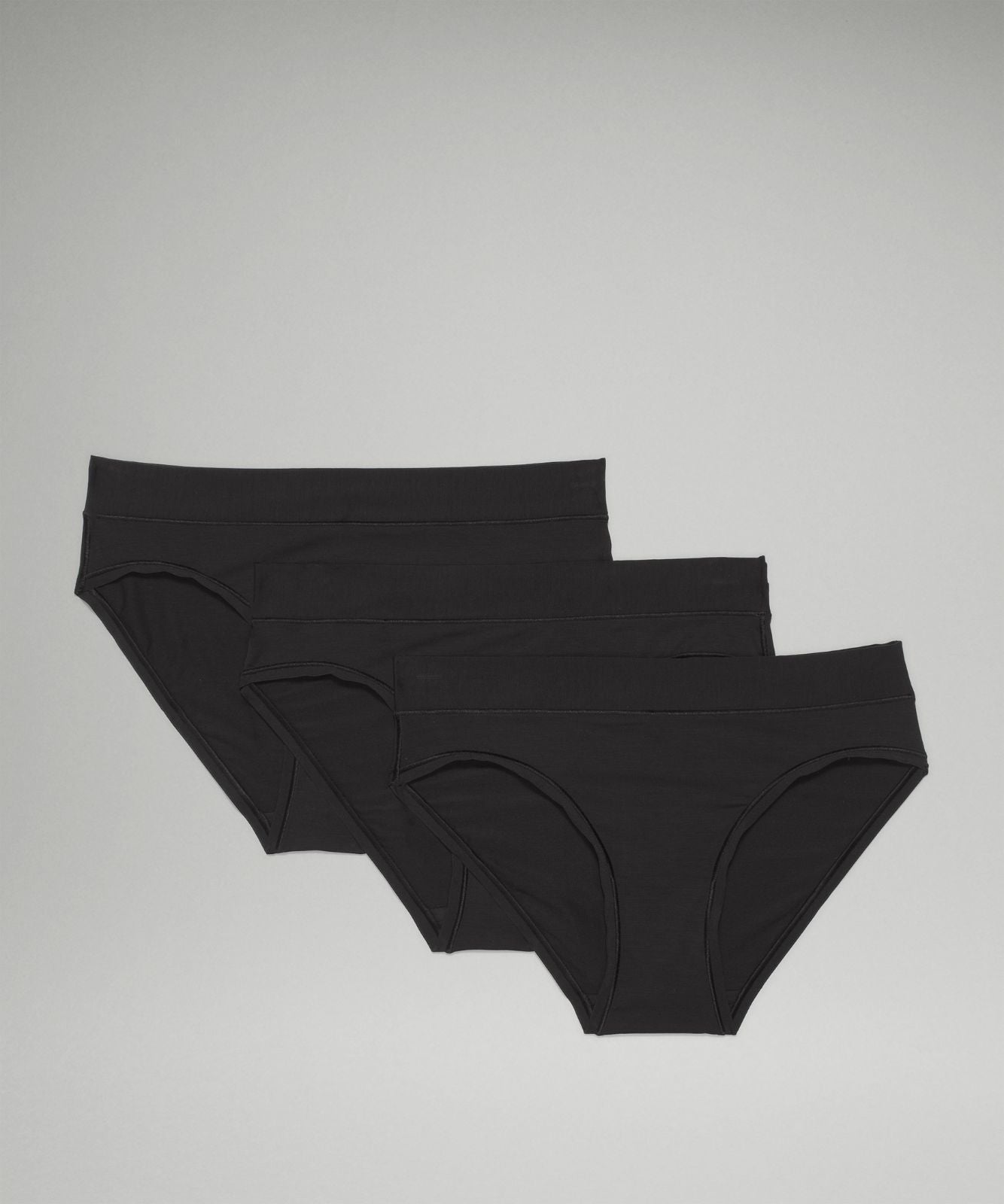 UnderEase Mid-Rise Bikini Underwear *3 Pack Black