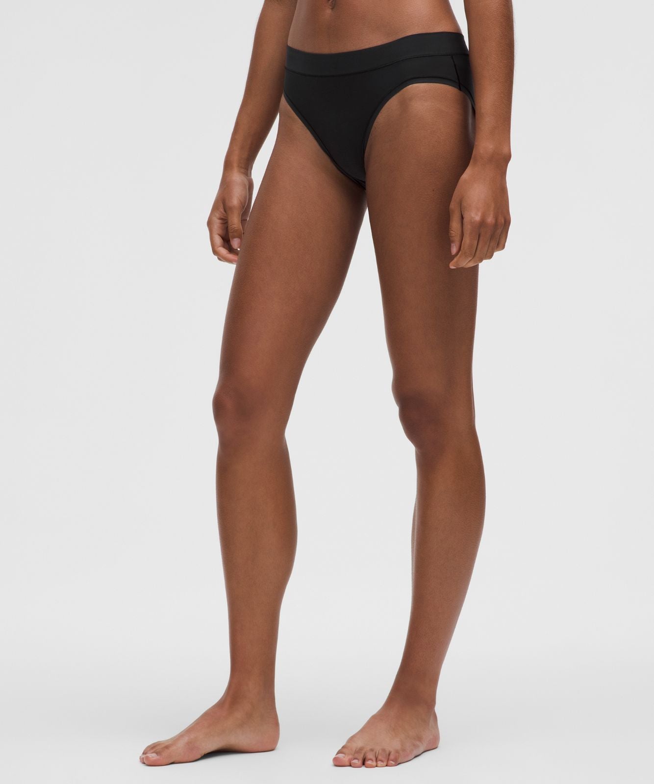 UnderEase Mid-Rise Bikini Underwear *5 Pack Black/Black/Pink Organza/Lavender Frost/Jumie Stripe Rhino Grey Black