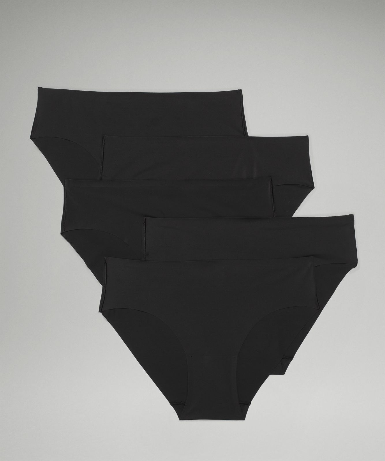InvisiWear Mid-Rise Bikini Underwear *5 Pack Black
