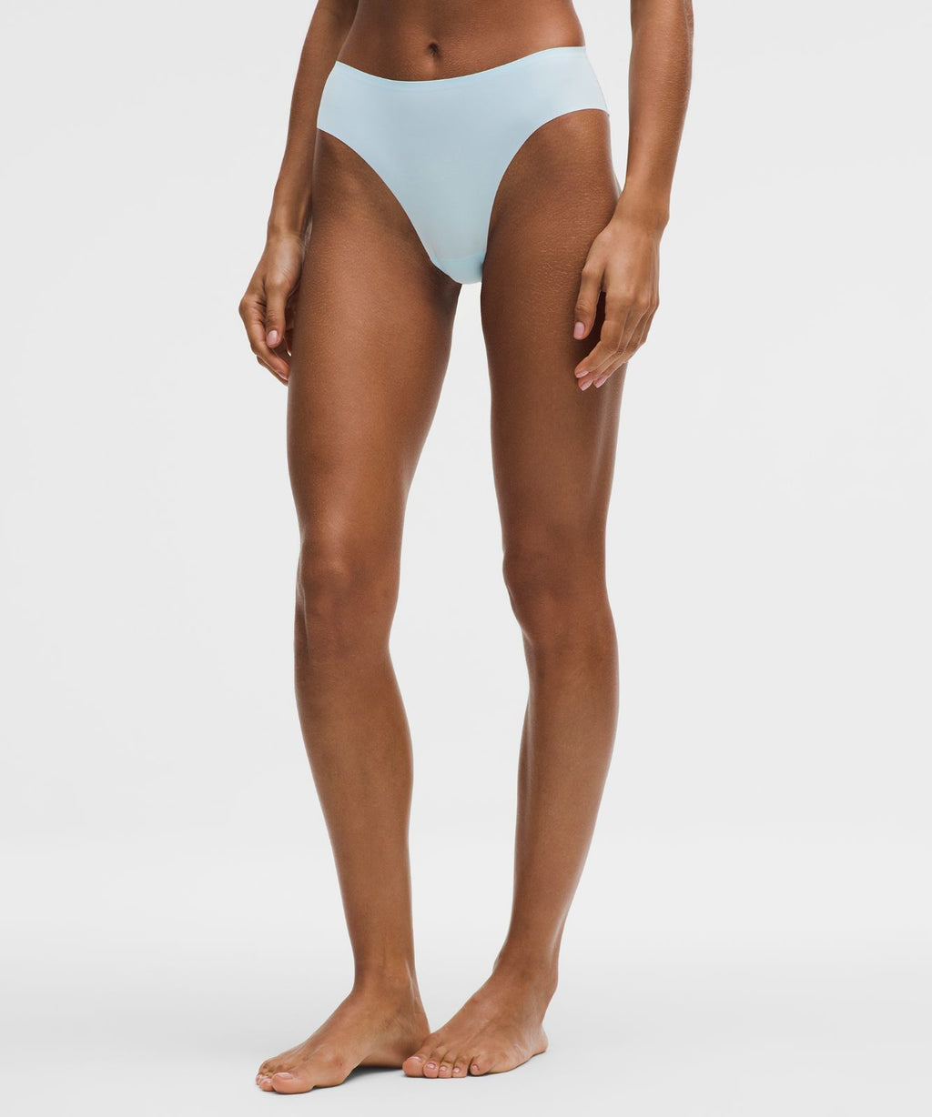 InvisiWear Mid-Rise Bikini Underwear *5 Pack Black/Coconut Ivory/Foam Cloud/Trim Stripe Print Coconut Ivory Black/True Navy