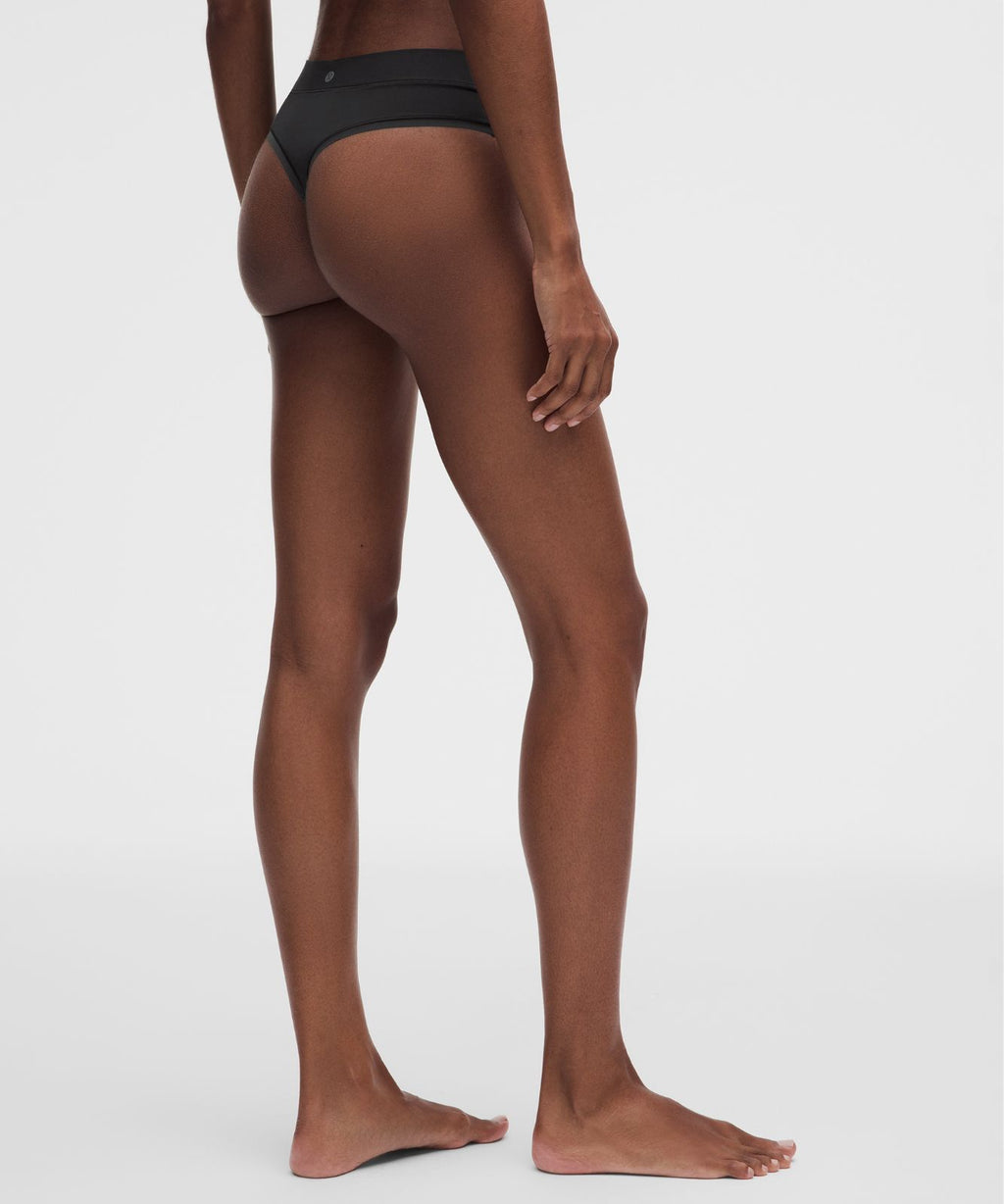 UnderEase High-Rise Thong Underwear *3 Pack Black
