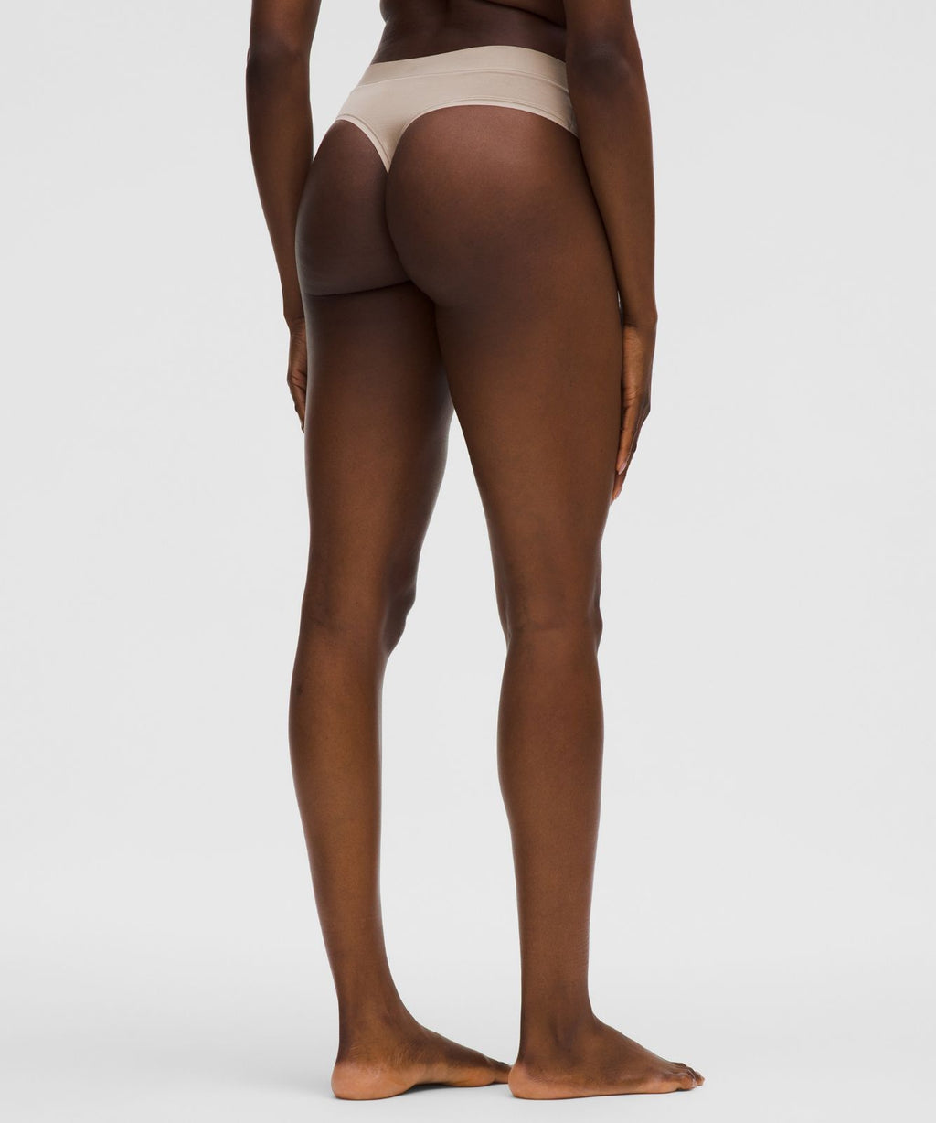 UnderEase High-Rise Thong Underwear *3 Pack Black/Nutmeg/Blissful Pink