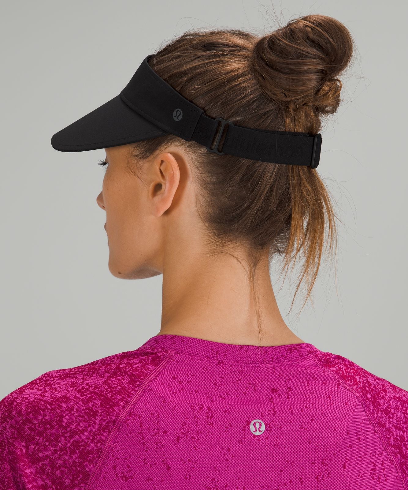 Women's Fast Paced Wide Band Running Visor Black