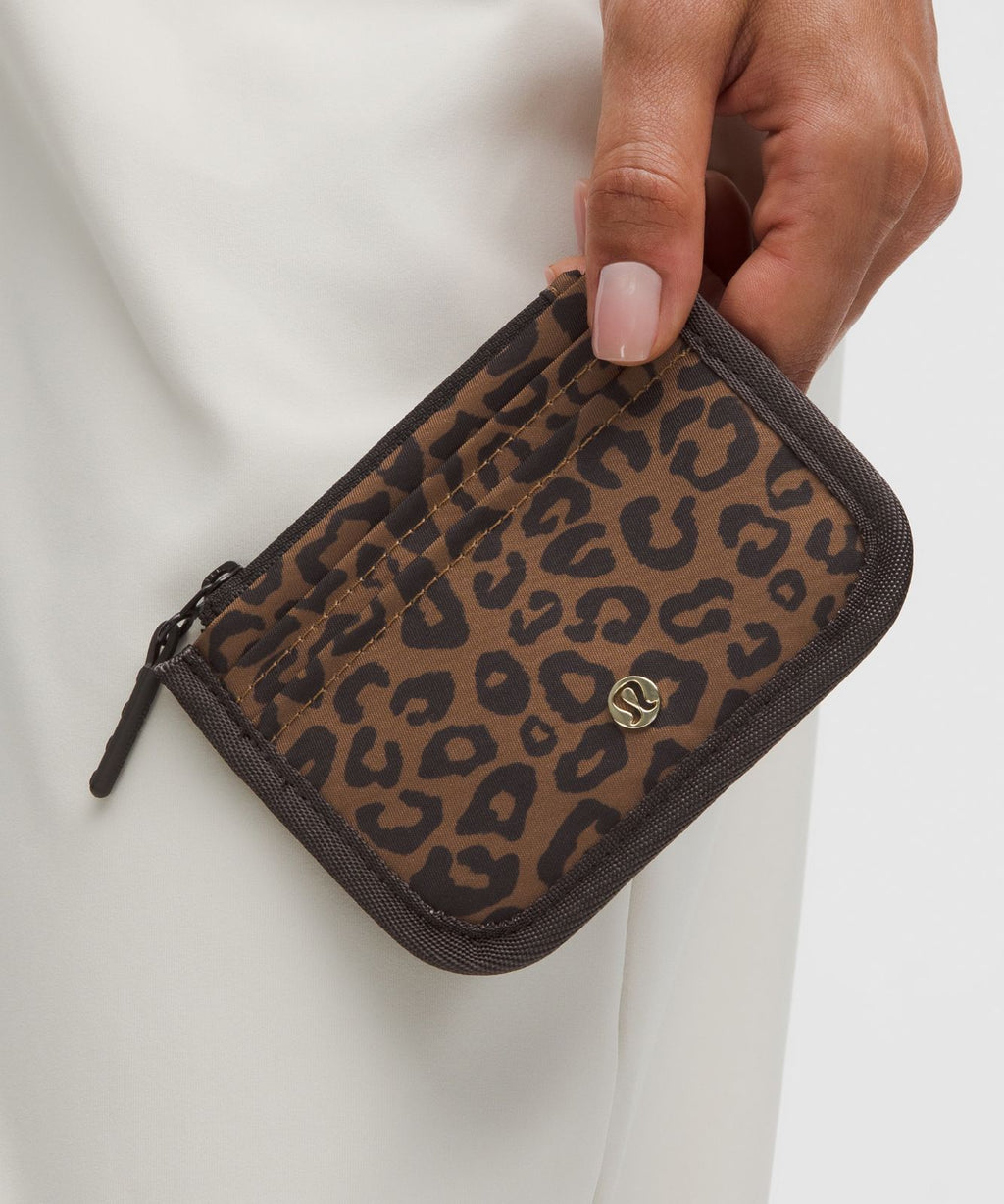 True Identity Card Case Leopardo Shift Midi Desert Khaki Multi/Night Brown/Gold