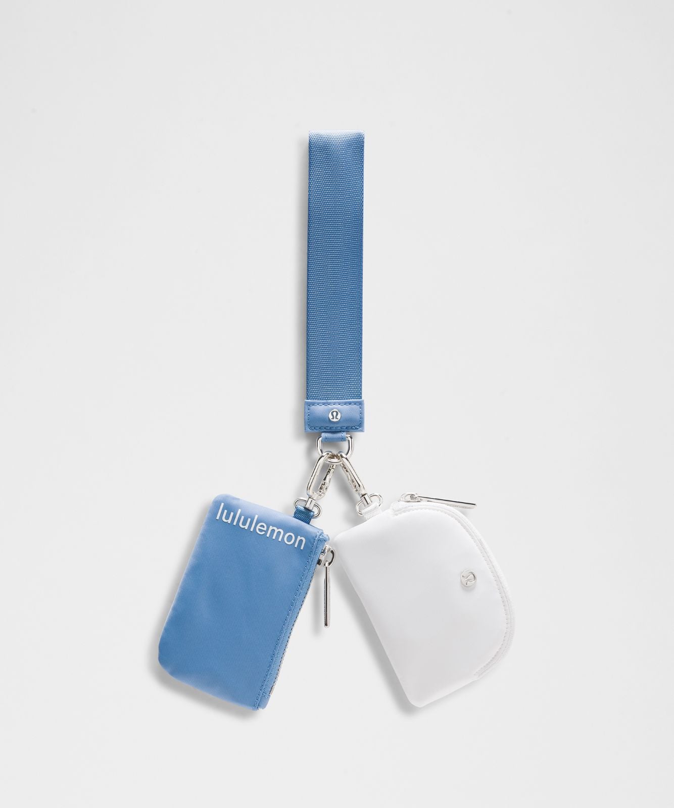 Dual Pouch Wristlet Pool Party/White
