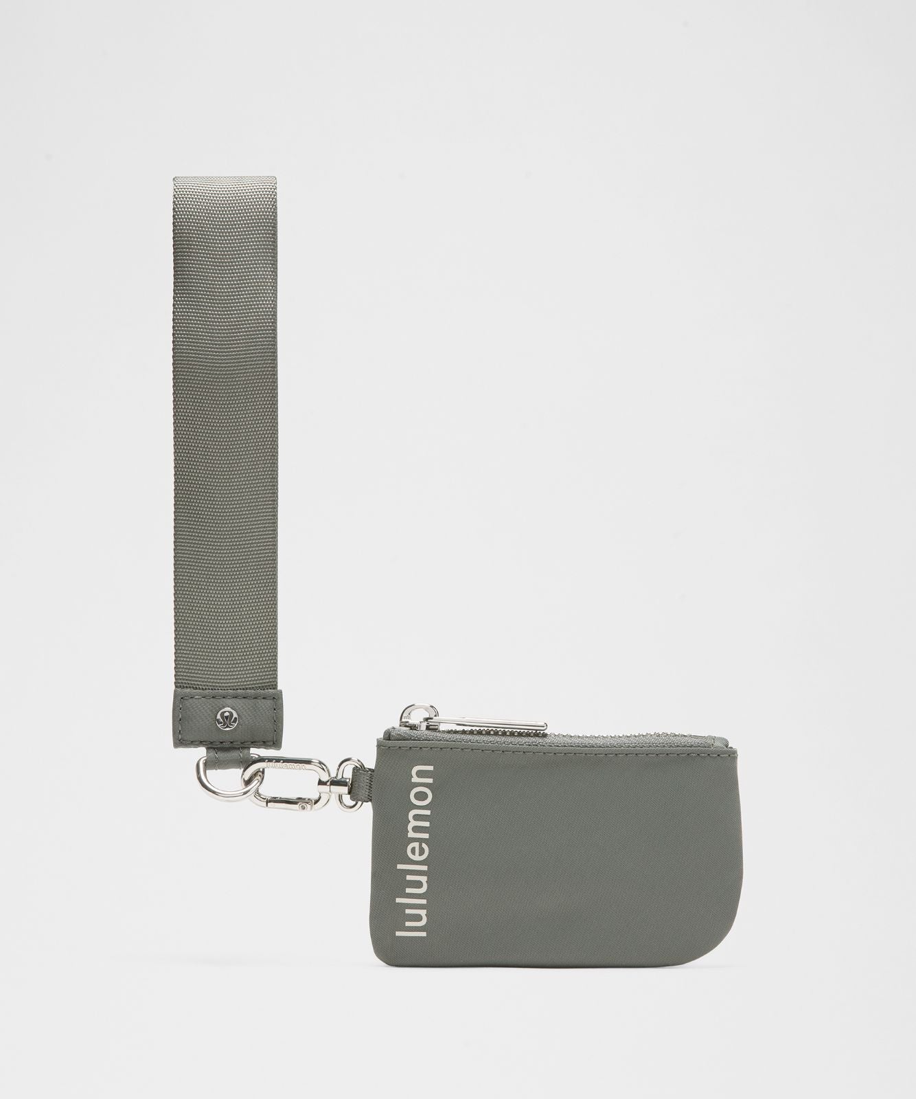 Dual Pouch Wristlet Grey Sage/Light Ivory