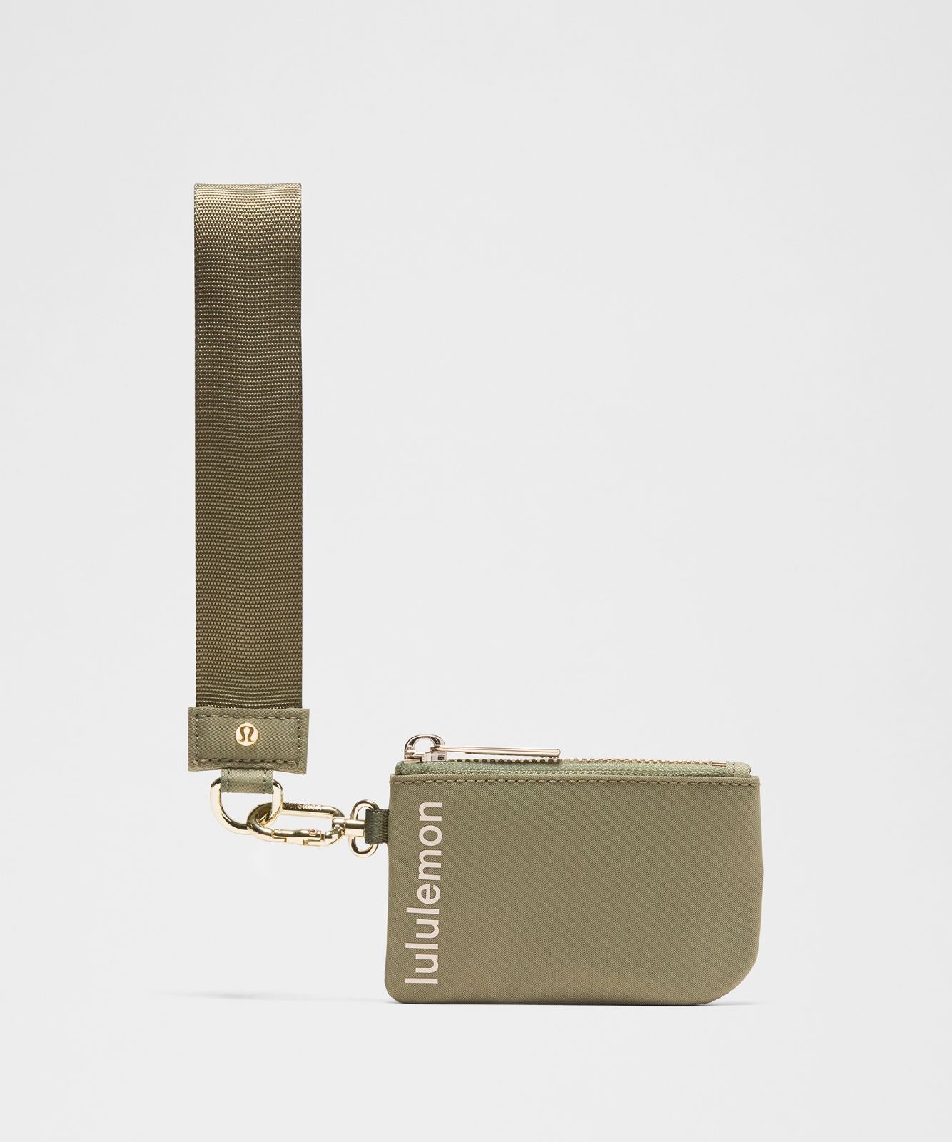Dual Pouch Wristlet Bay Leaf/Light Ivory