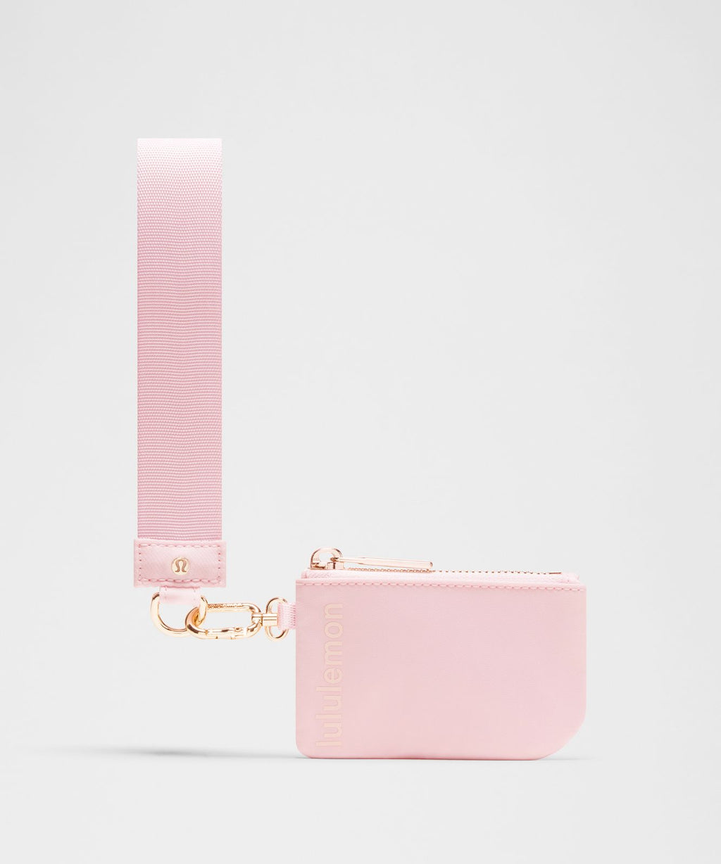 Dual Pouch Wristlet Blissful Pink/Light Ivory