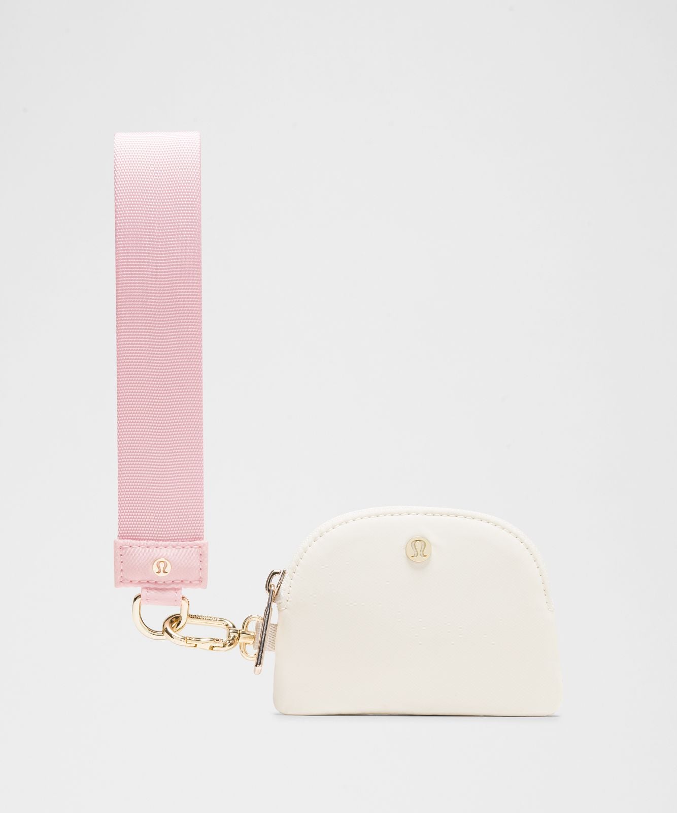 Dual Pouch Wristlet Blissful Pink/Light Ivory