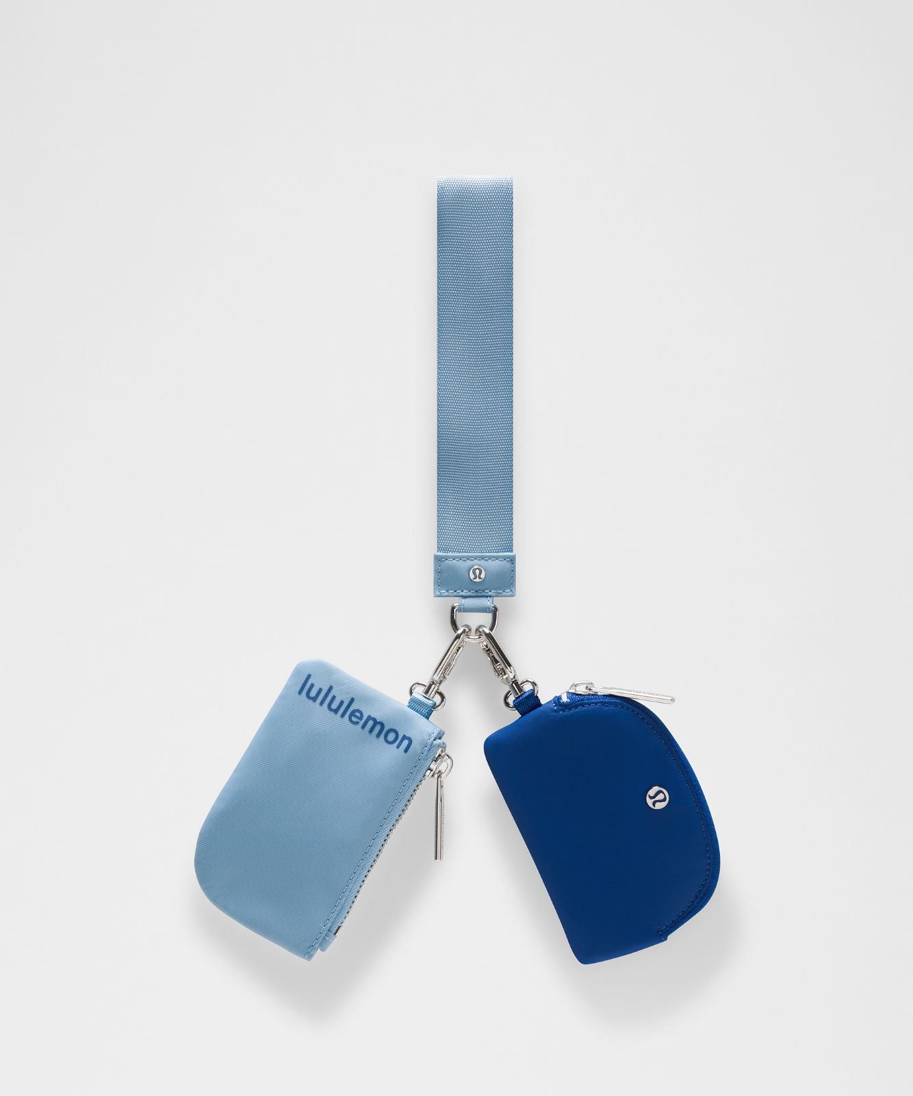Dual Pouch Wristlet Dreamy Blue/Sapphire Sprint/Silver