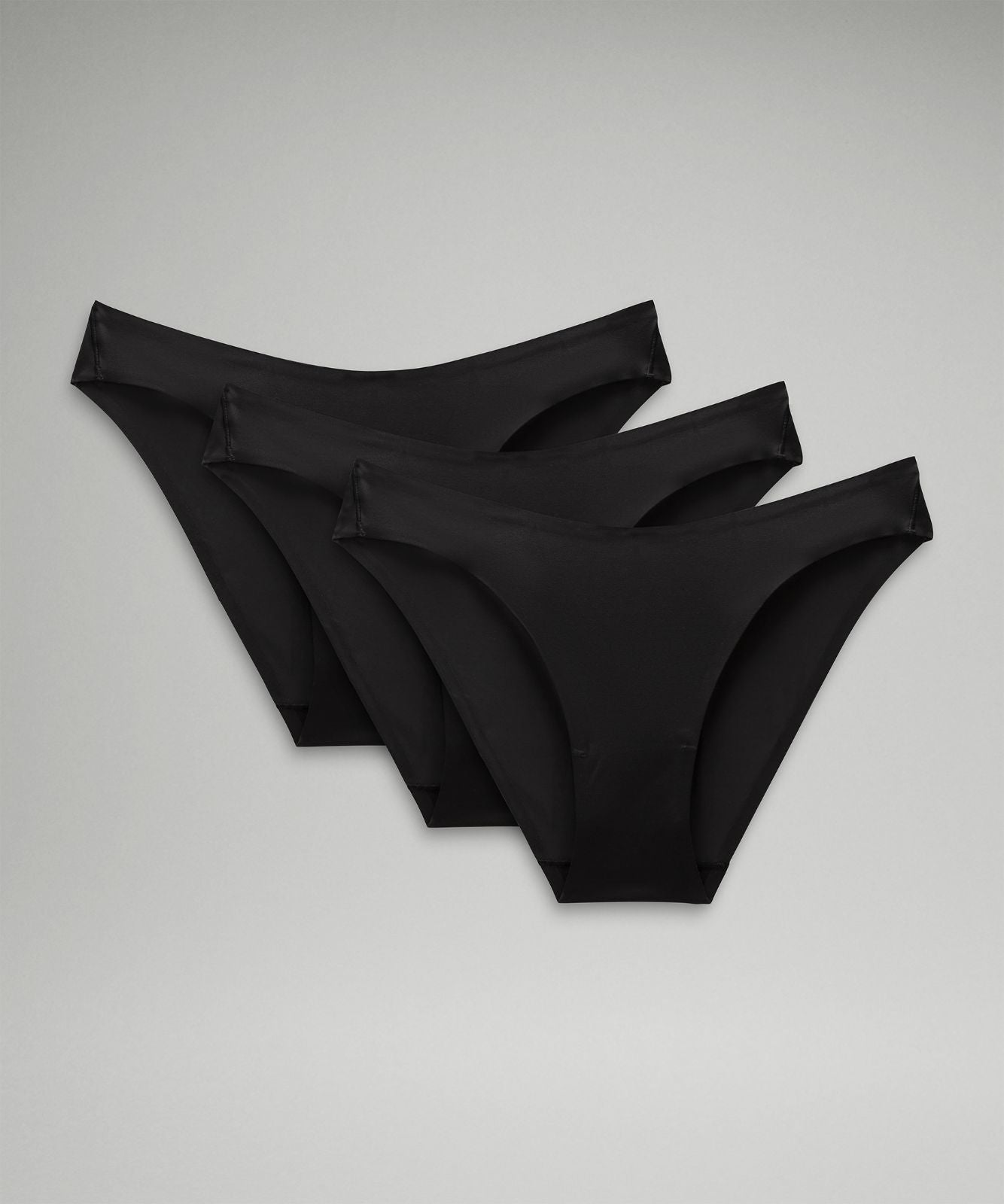 Wundermost Ultra-Soft Nulu Mid-Rise Bikini Underwear *3 Pack Black