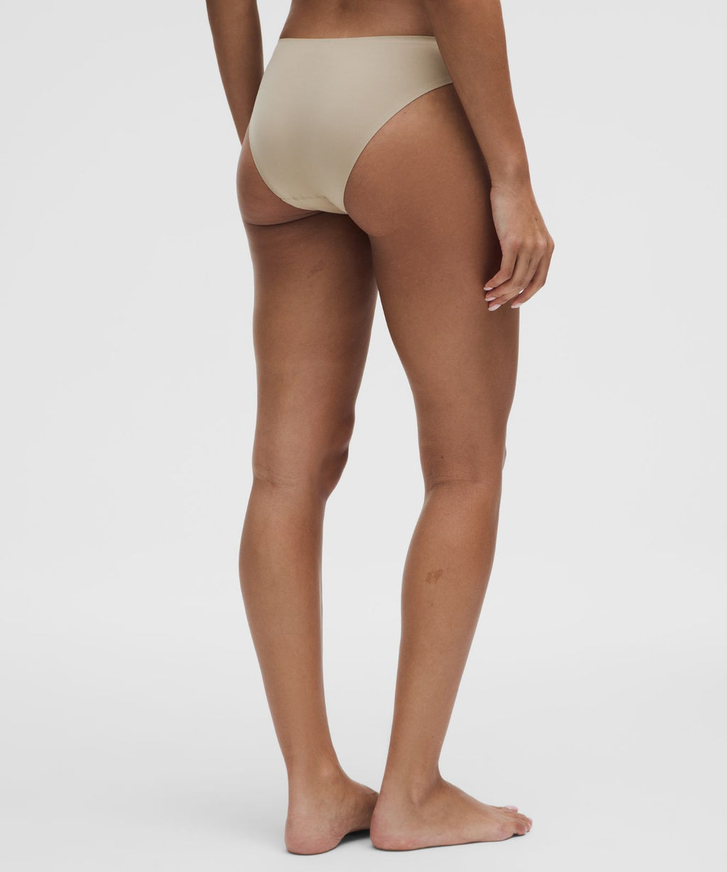 Wundermost Ultra-Soft Nulu Mid-Rise Bikini Underwear *3 Pack Black/Bone/Sheer Oak