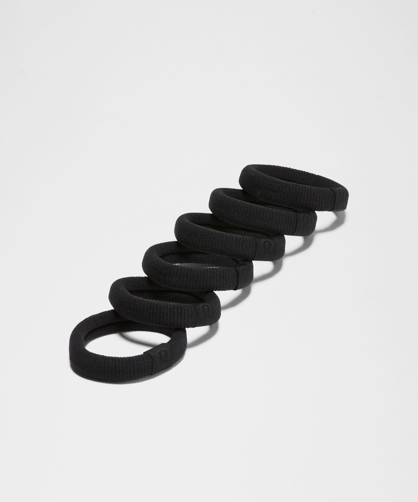 Knit Hair Ties *6 Pack Black