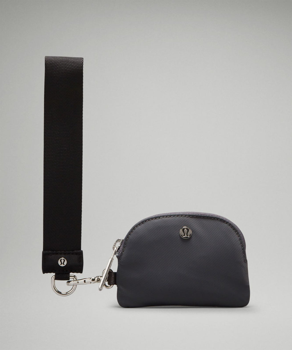 Dual Pouch Wristlet Black/Traverse Grey