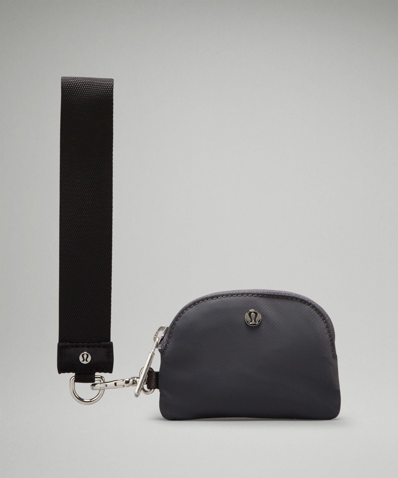Dual Pouch Wristlet Black/Traverse Grey