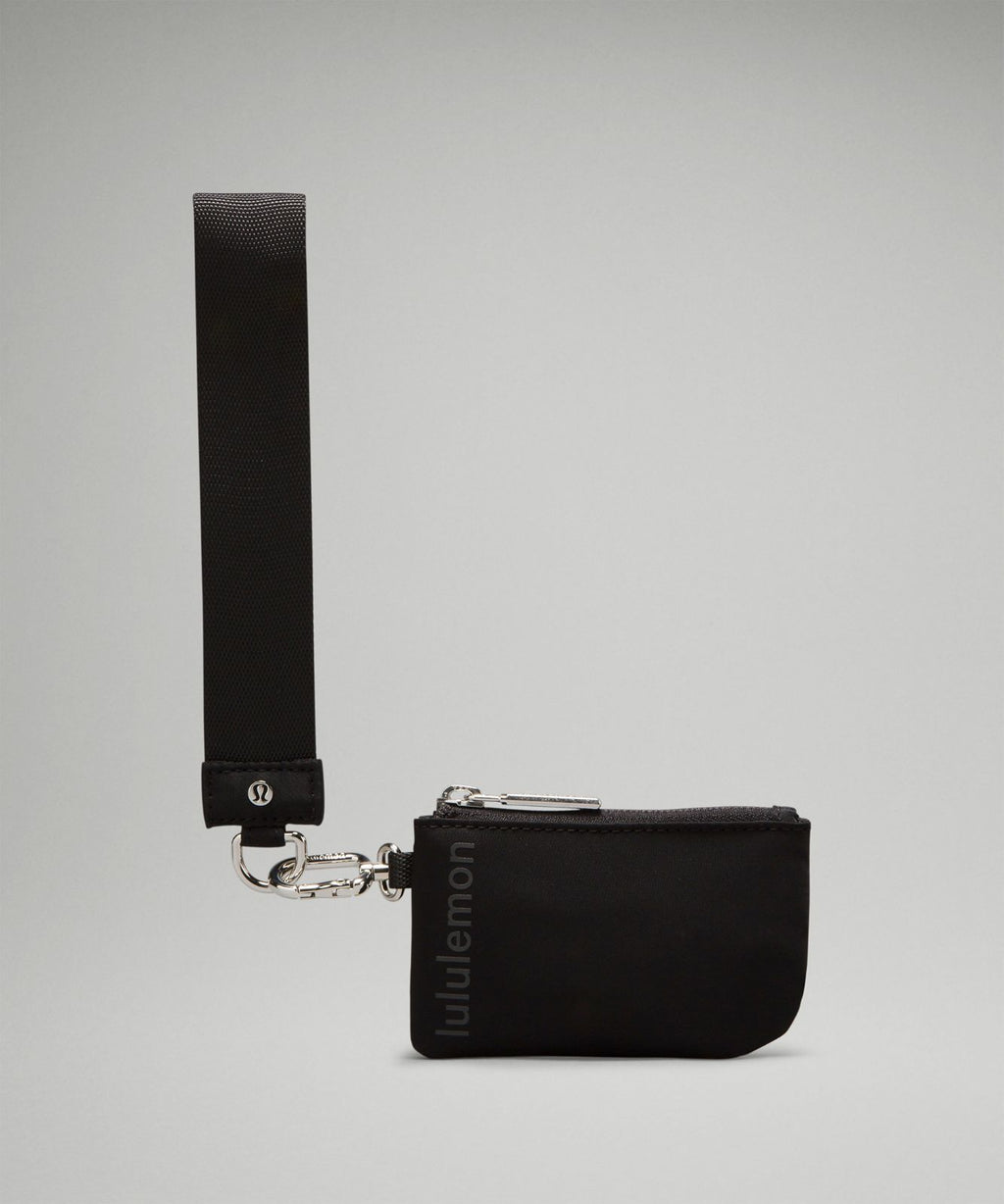 Dual Pouch Wristlet Black/Traverse Grey